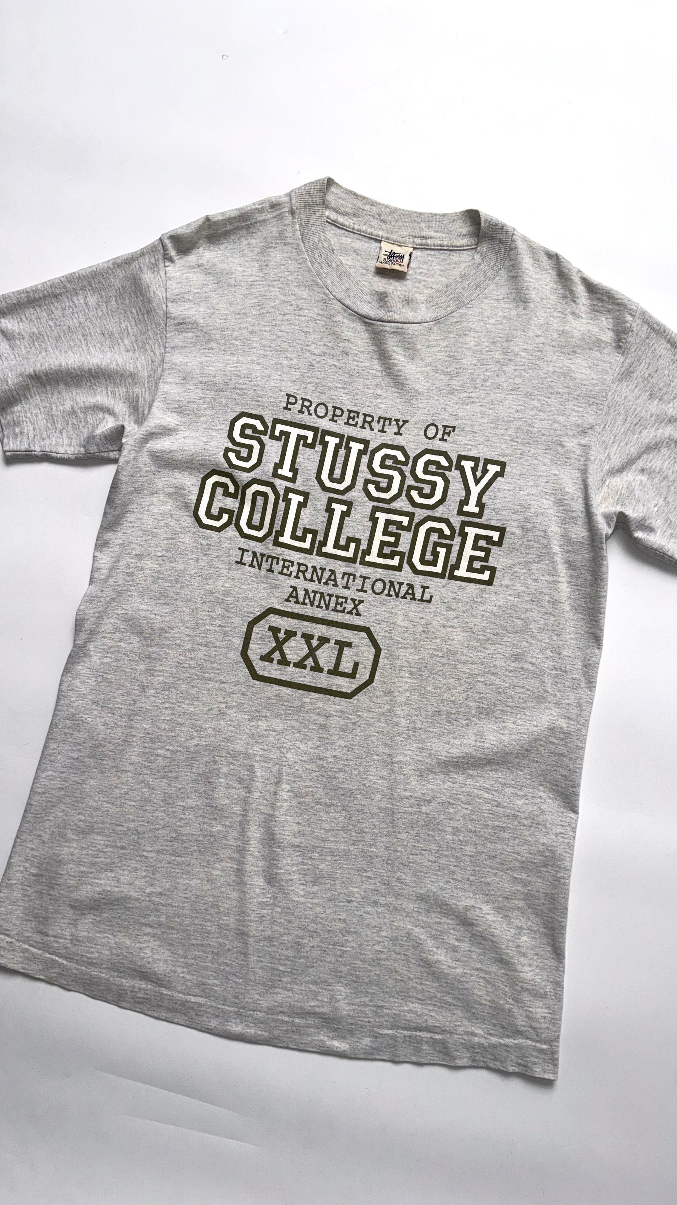 90s Stussy college graphic t shirt