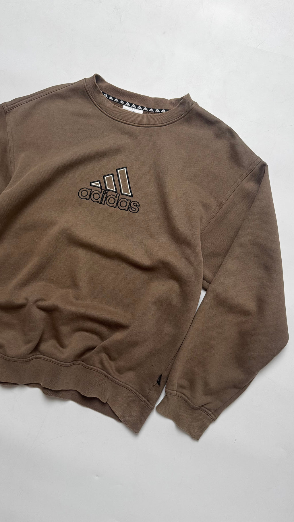 Adidas καφέ κρουαζέ λαιμόκοψη αρχές δεκαετίας 2000