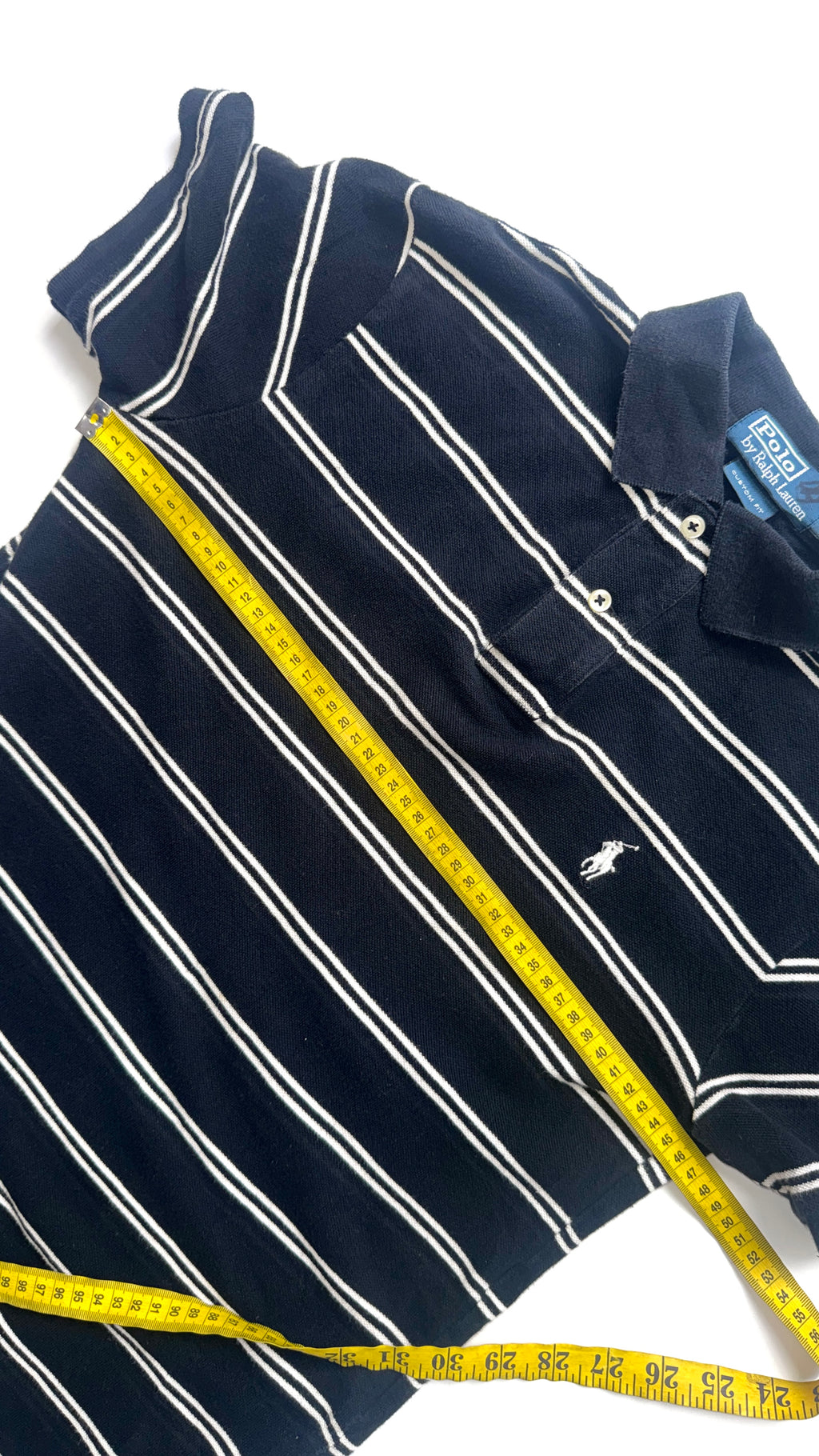 Vintage Black Ralph Lauren Stripped polo shirt