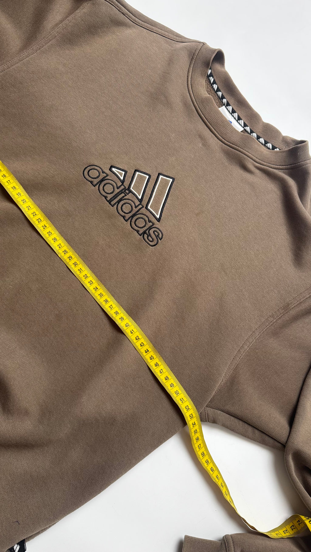 Adidas καφέ κρουαζέ λαιμόκοψη αρχές δεκαετίας 2000