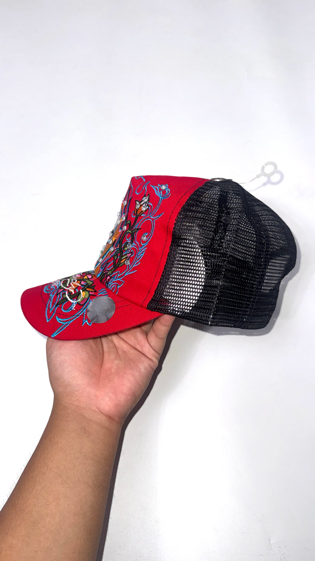Y2K Ed hardy “Red Skull” Cap