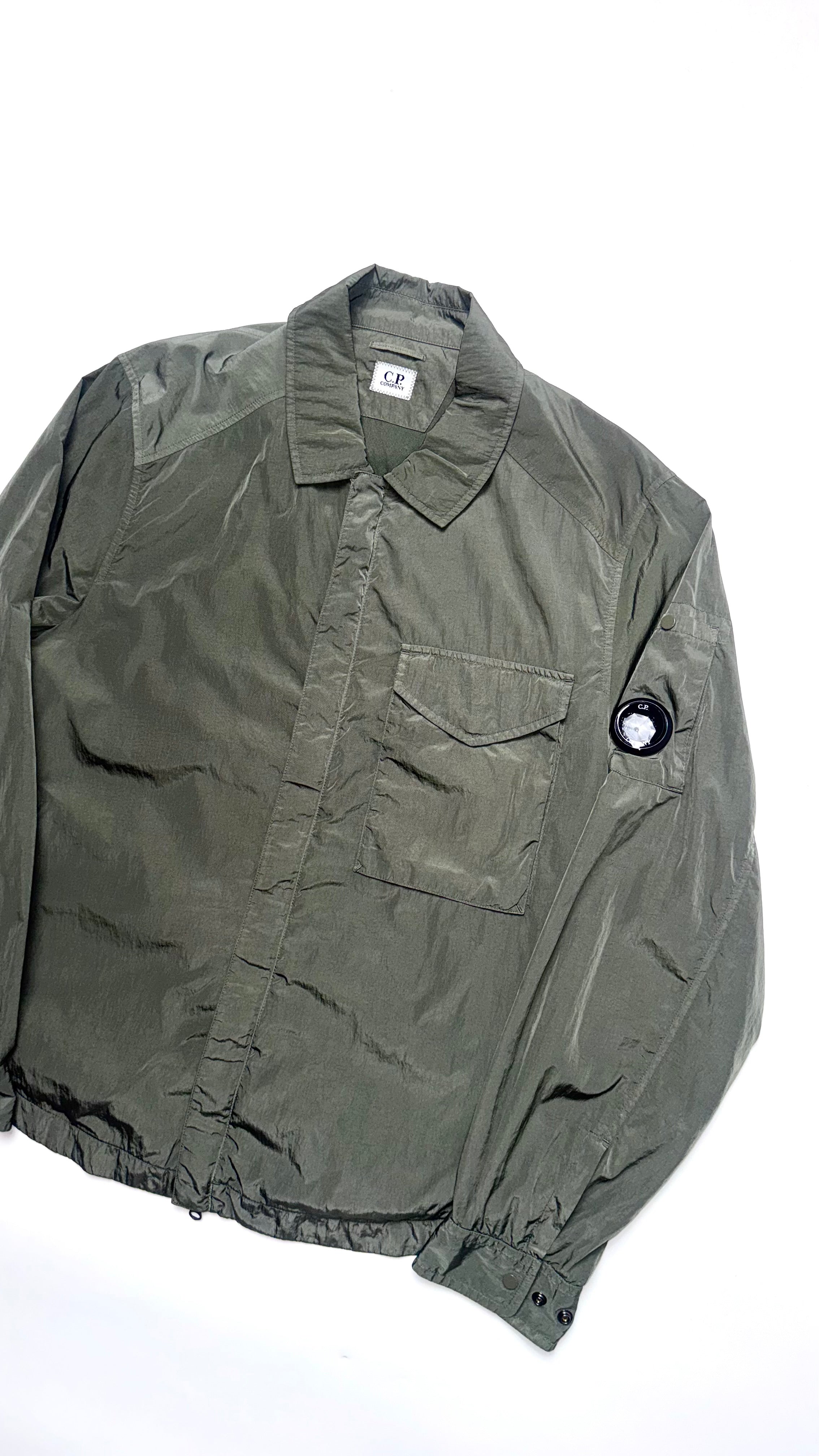C.P Company Khaki Chrome-R Lightweight Windbreaker Jacket