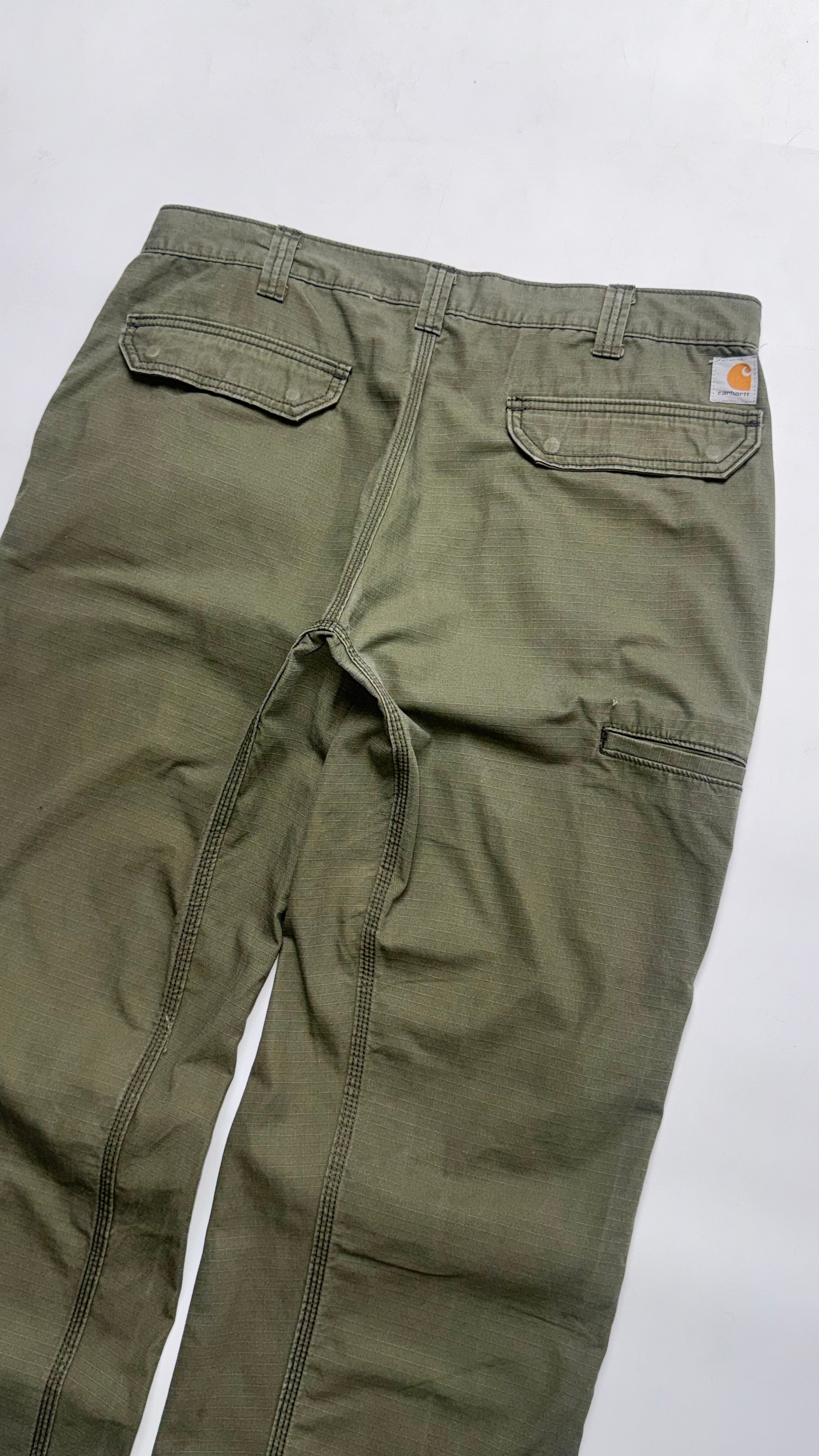 Dark Green Khaki Carhartt Cargo Pants