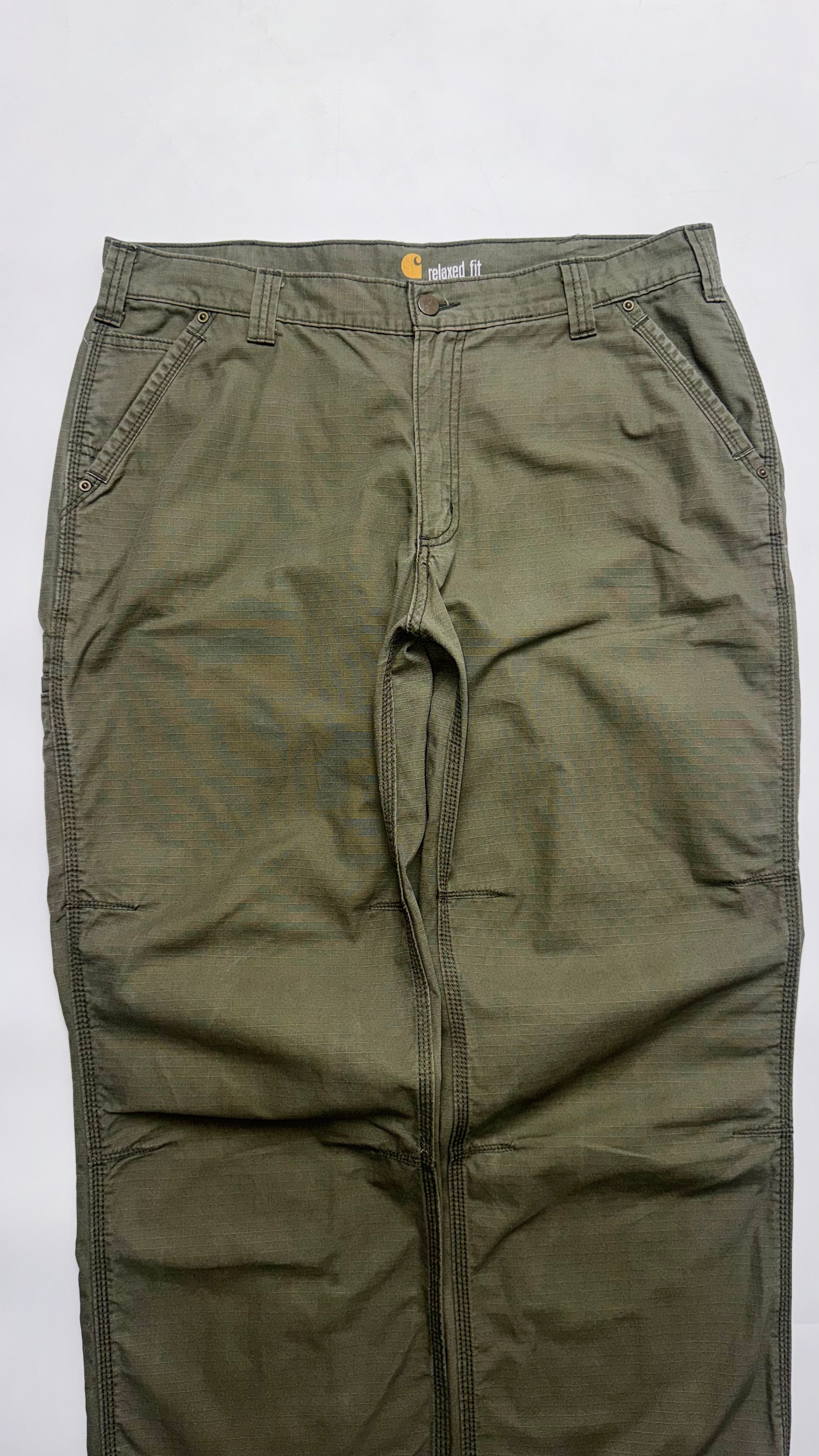 Dark Green Khaki Carhartt Cargo Pants
