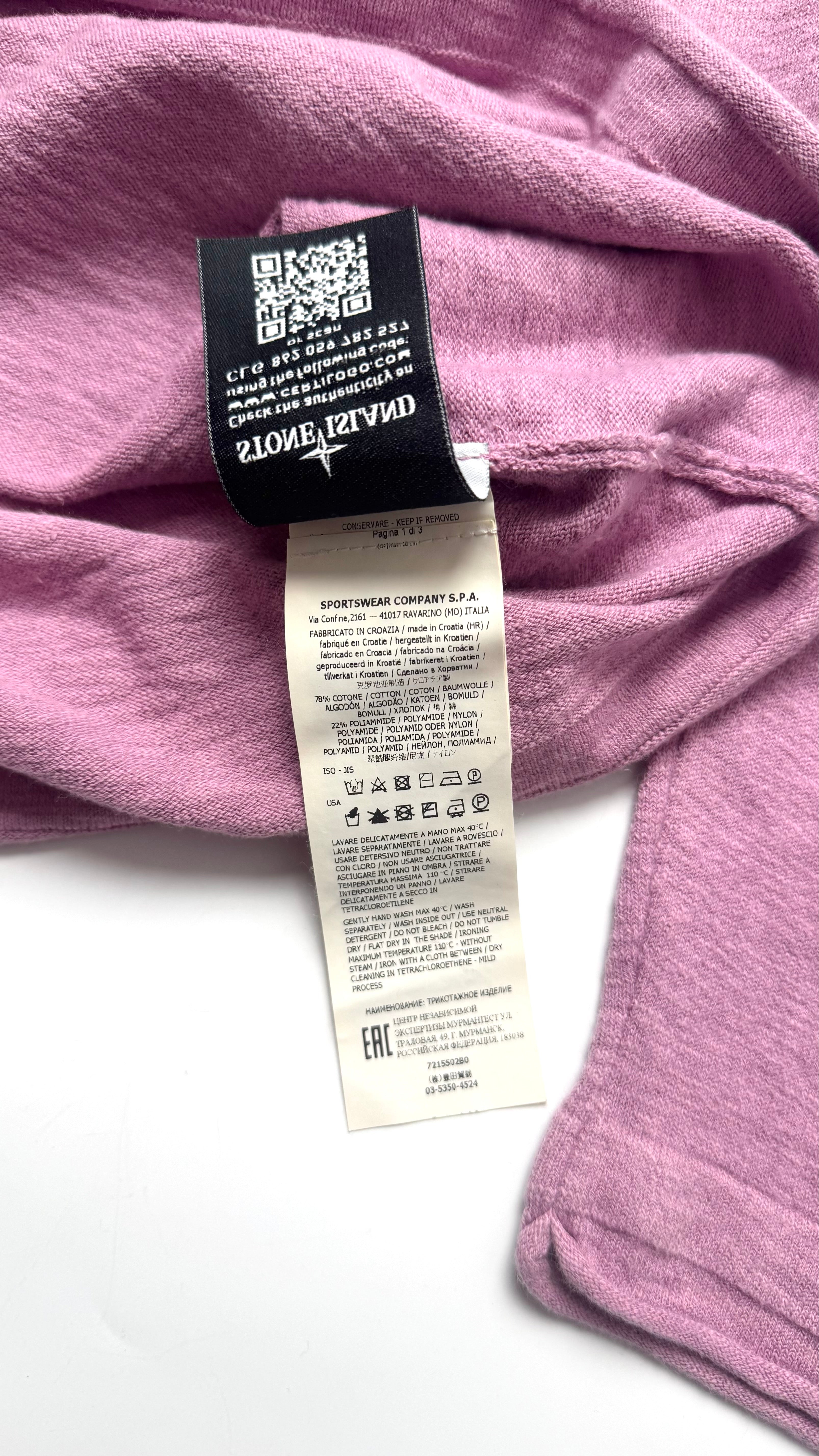 Light Pink Stone Island Sweater SS20