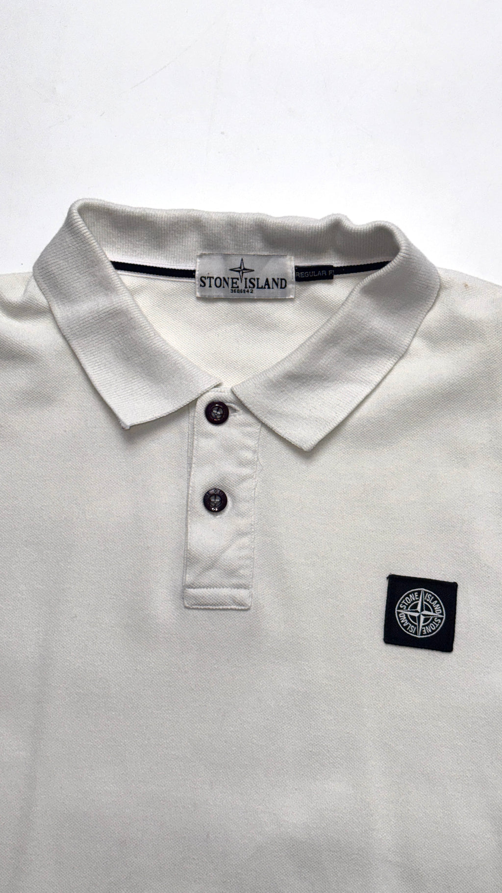 Stone Island White Polo T shirt