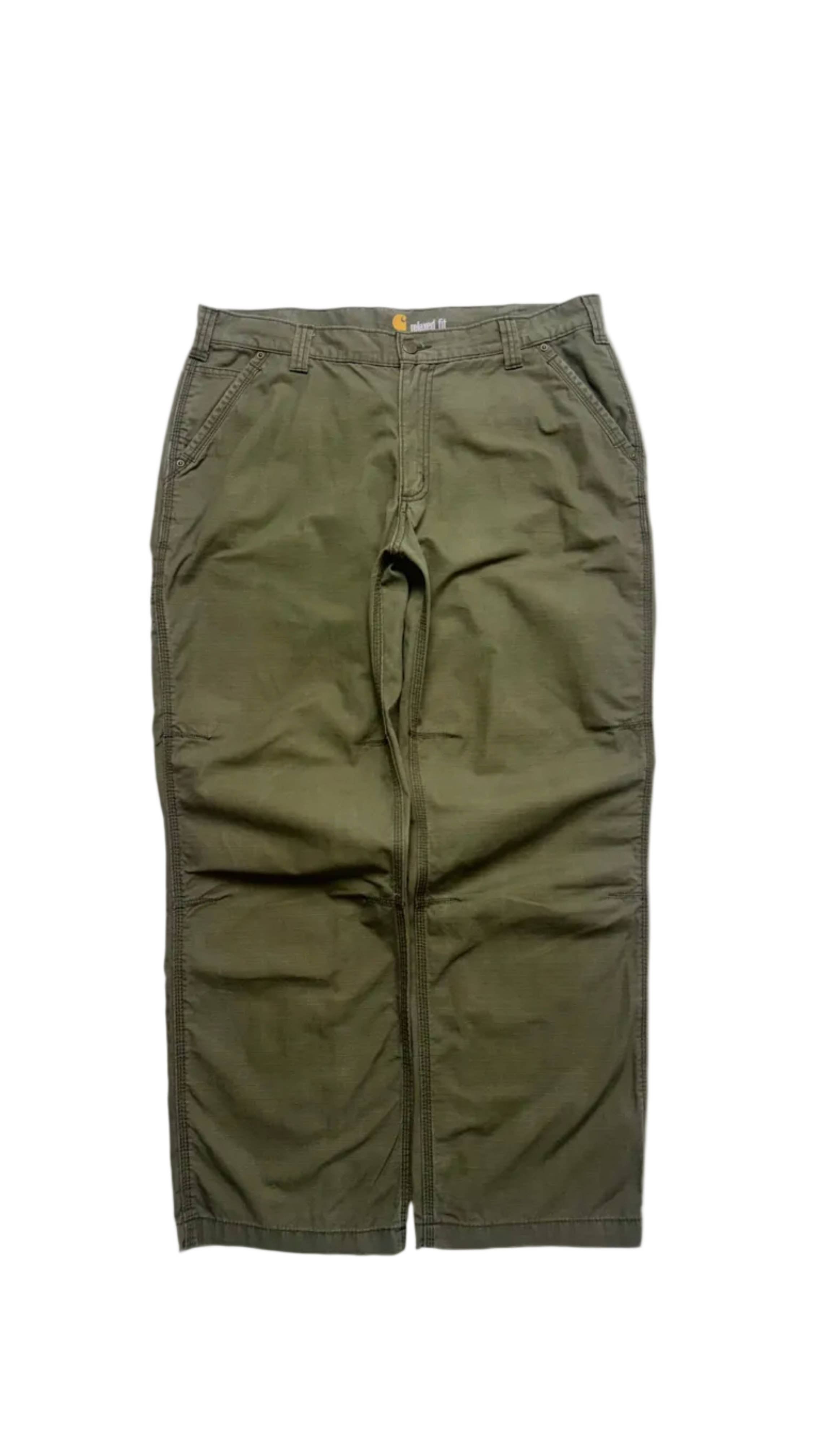 Dark Green Khaki Carhartt Cargo Pants