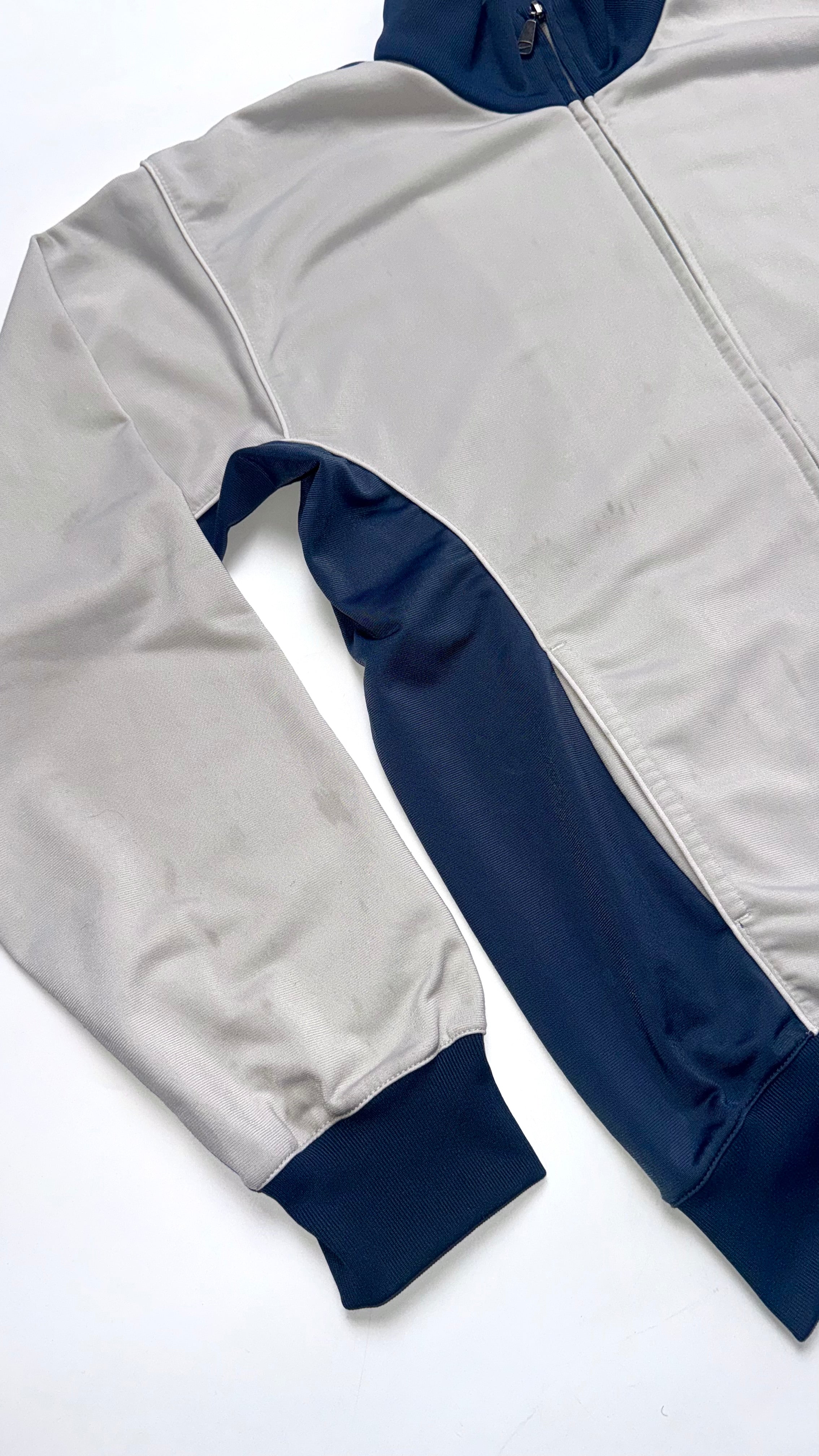 2000s Nike Light Grey/Blue Track Jacket