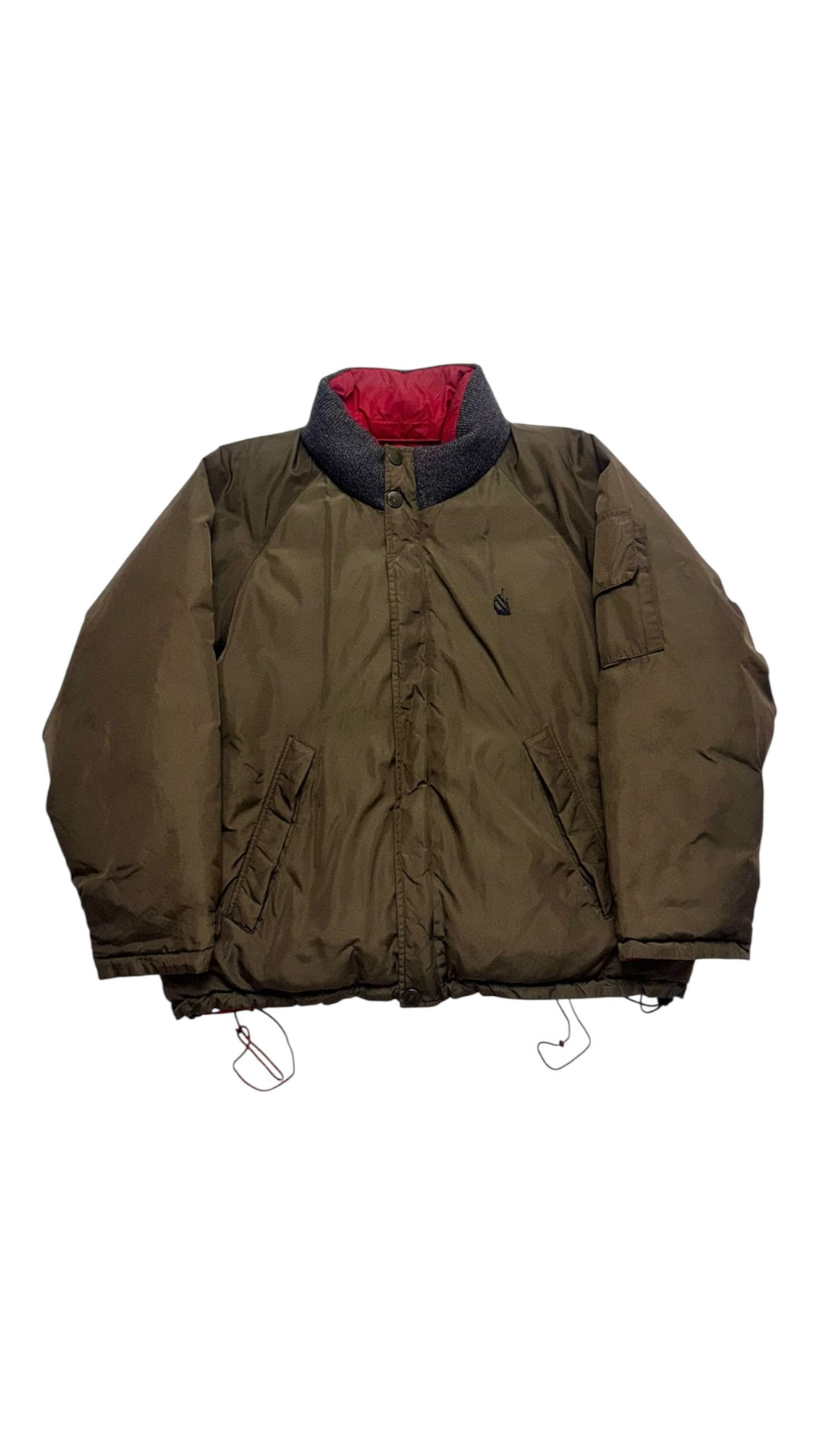 90s Vintage Reversible Nautica Bomber Winter Jacket