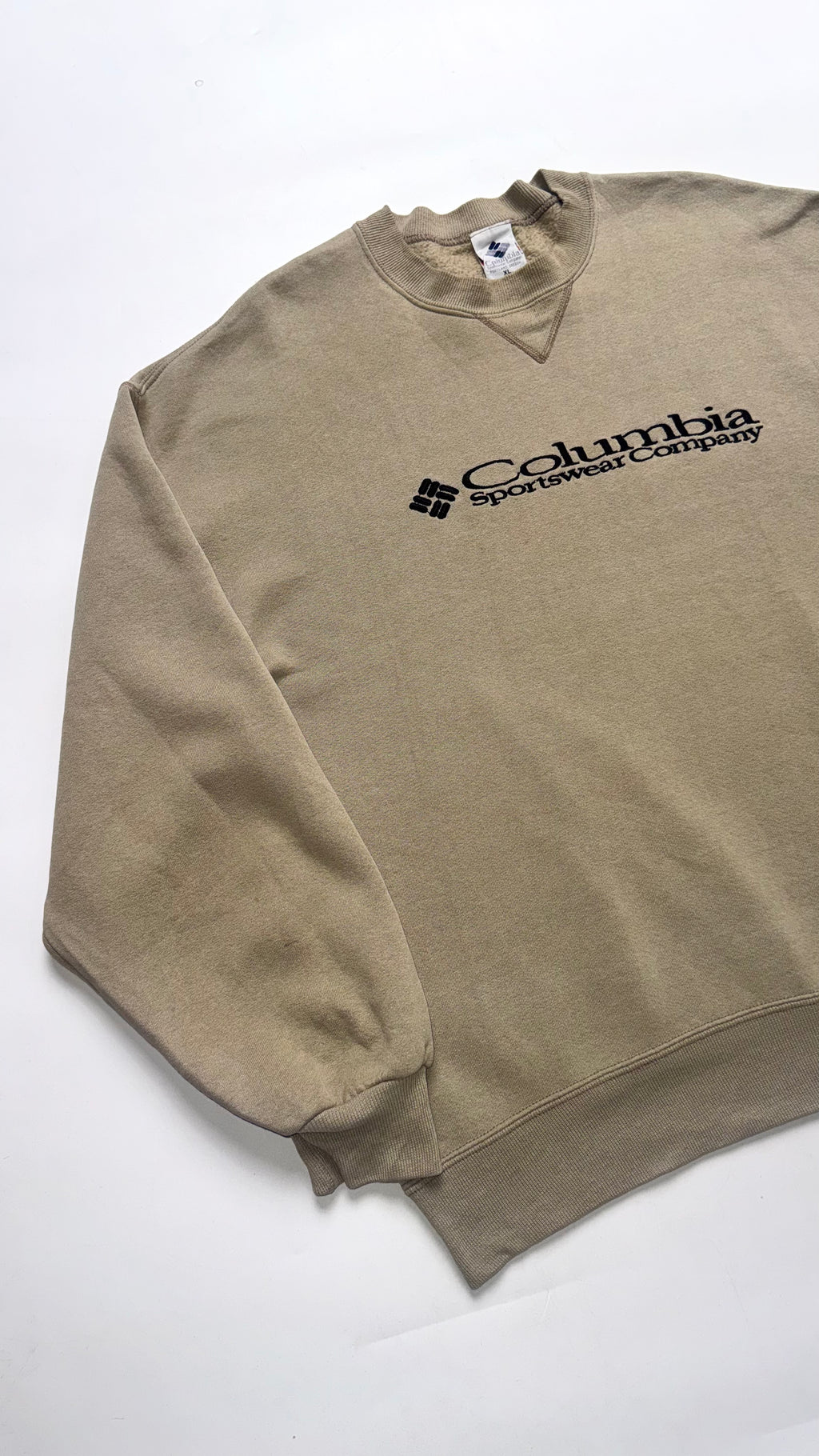 90s Columbia Beige Crewneck