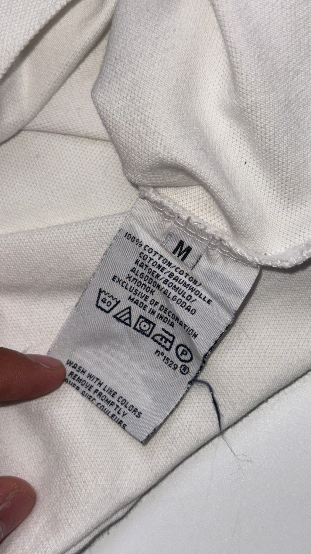Stone Island White Polo T shirt