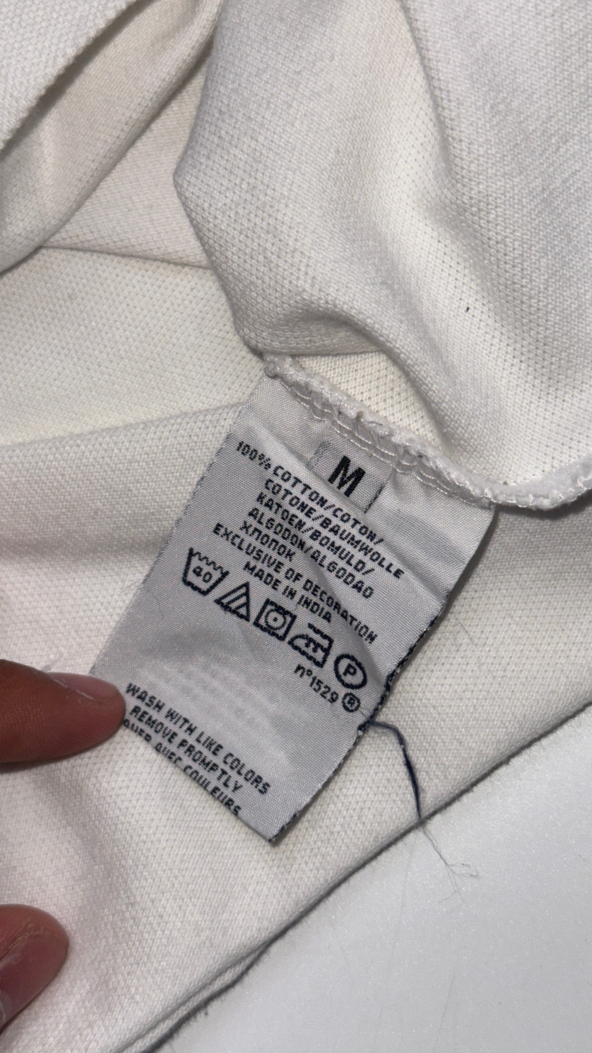 Stone Island White Polo T shirt
