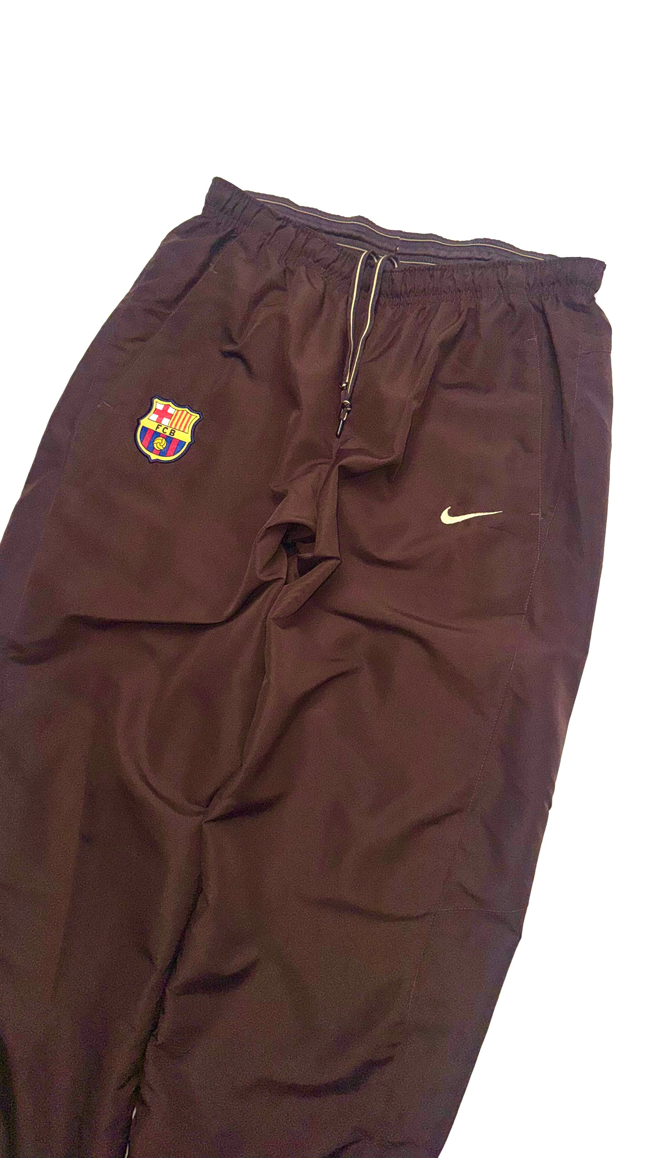 Vintage Nike x Barcelona FC Brown Track Pants