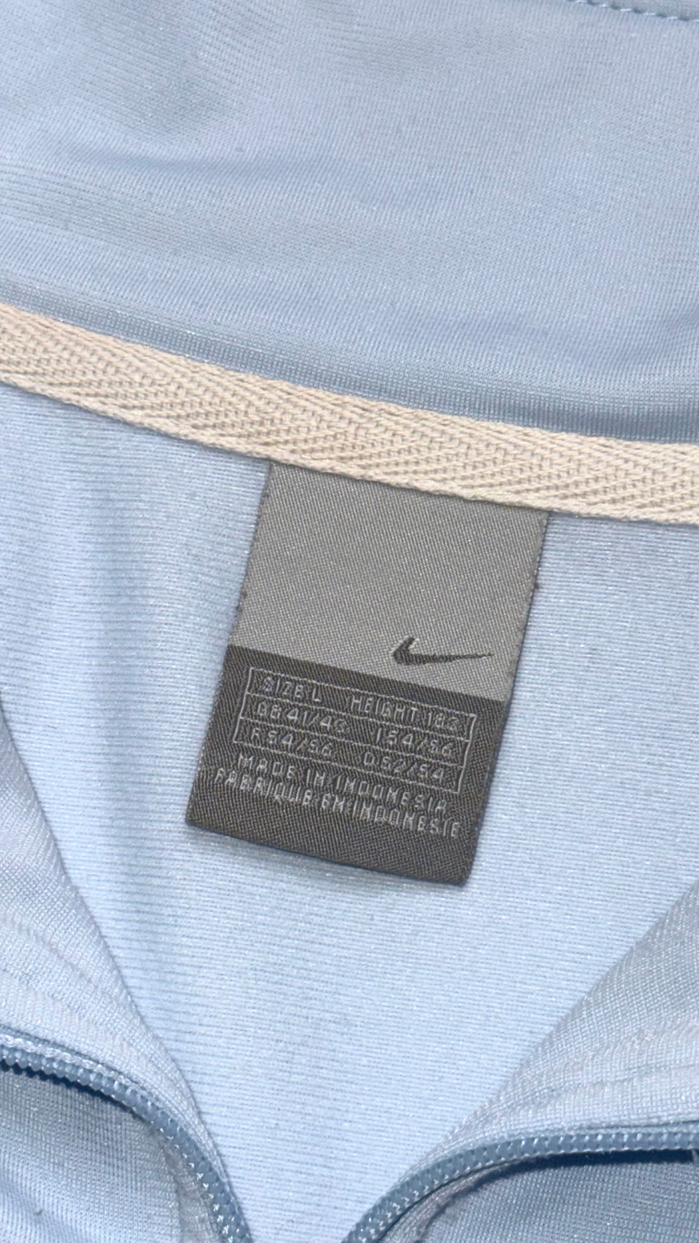 2000s Nike Cortez Baby Blue Track Jacket