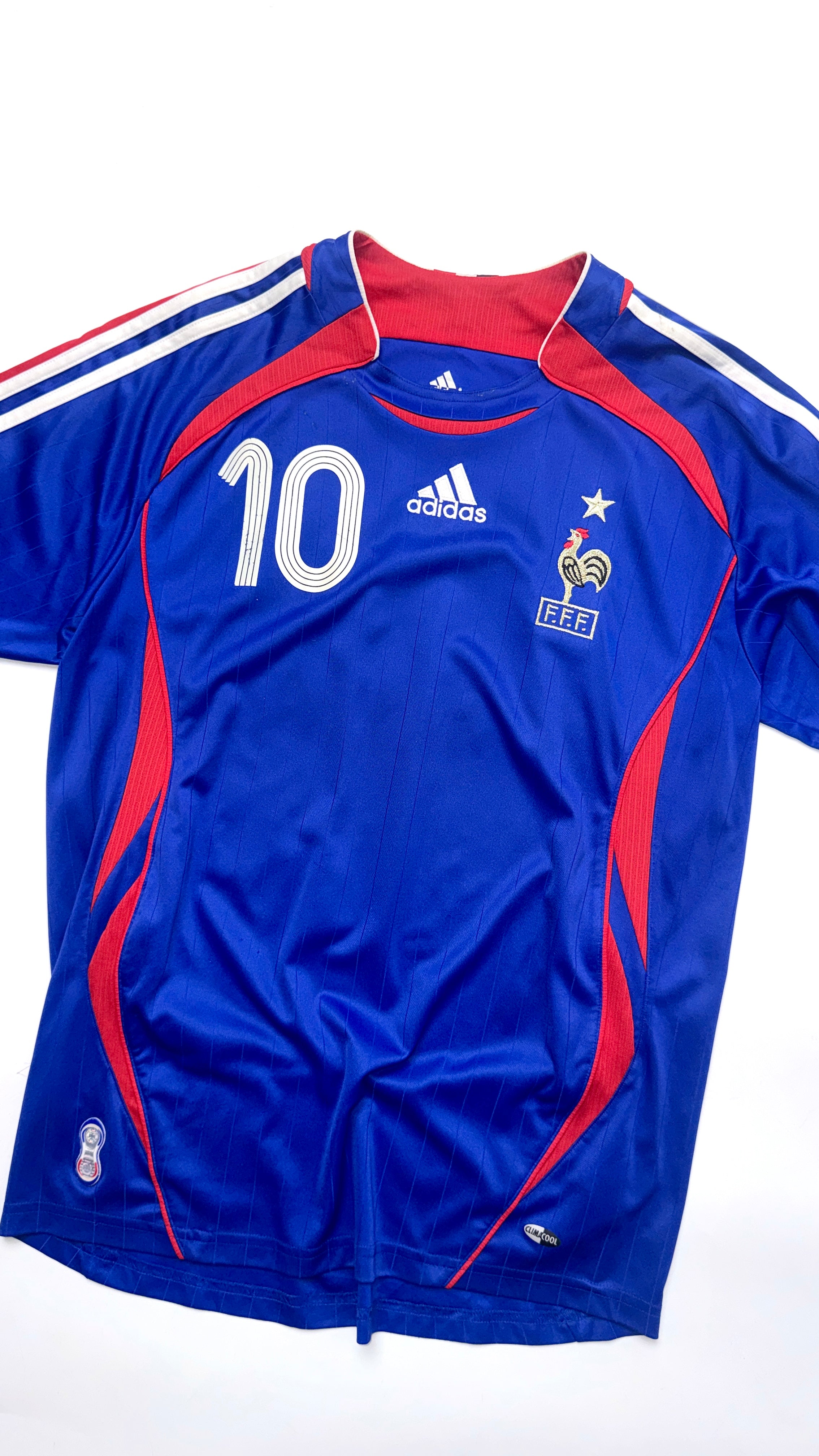 Vintage Adidas x France “ZIDANE” 2006 Blue jersey