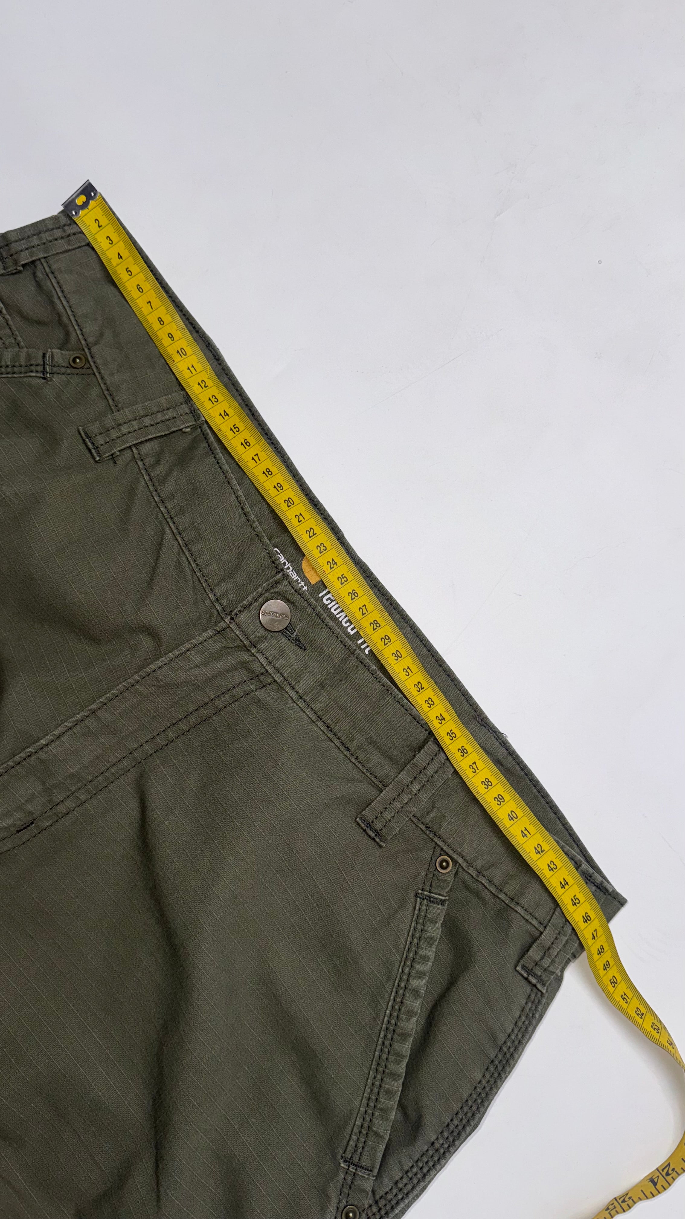 Dark Green Khaki Carhartt Cargo Pants