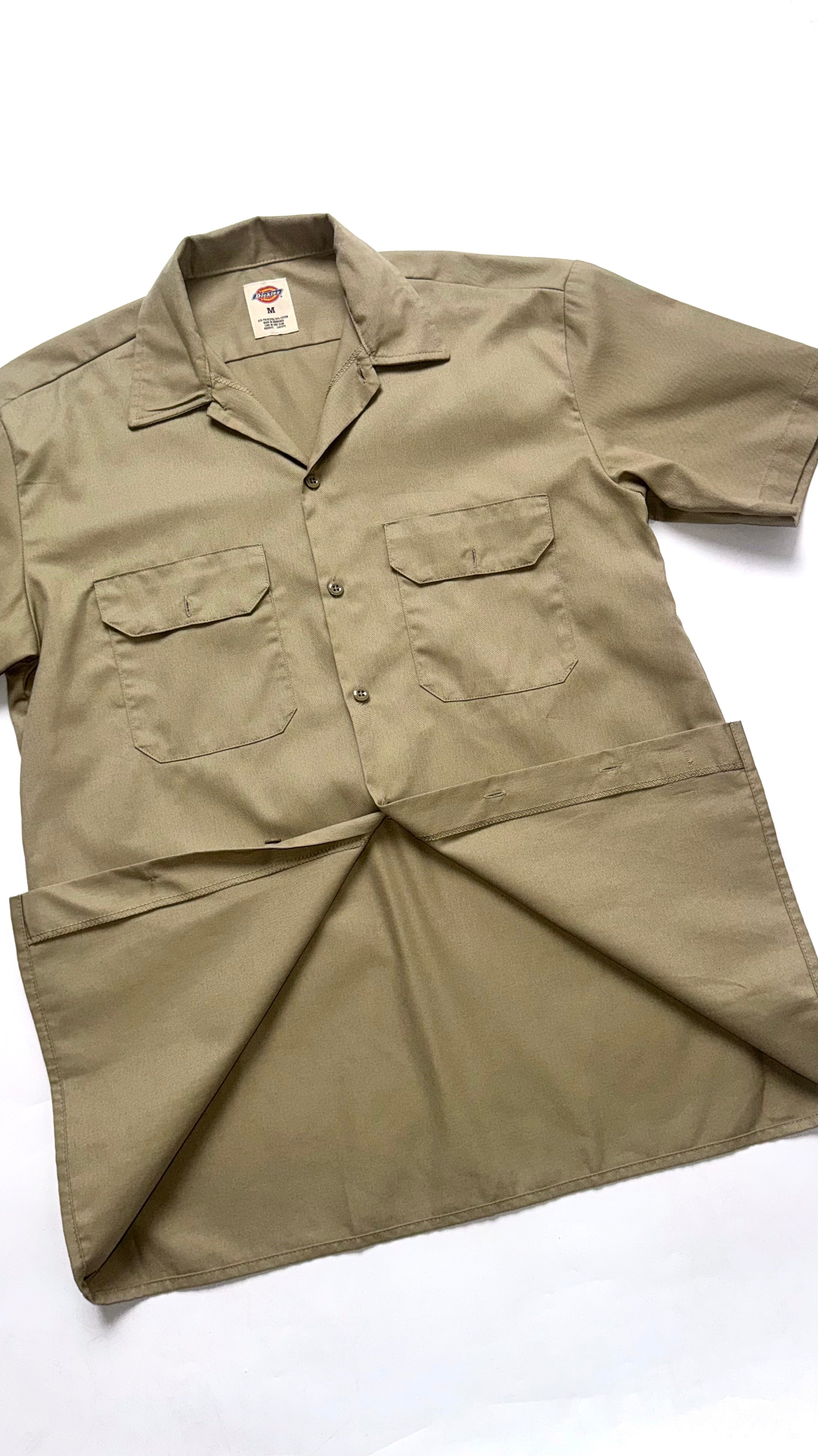 Beige Dickies Button Up Shirt