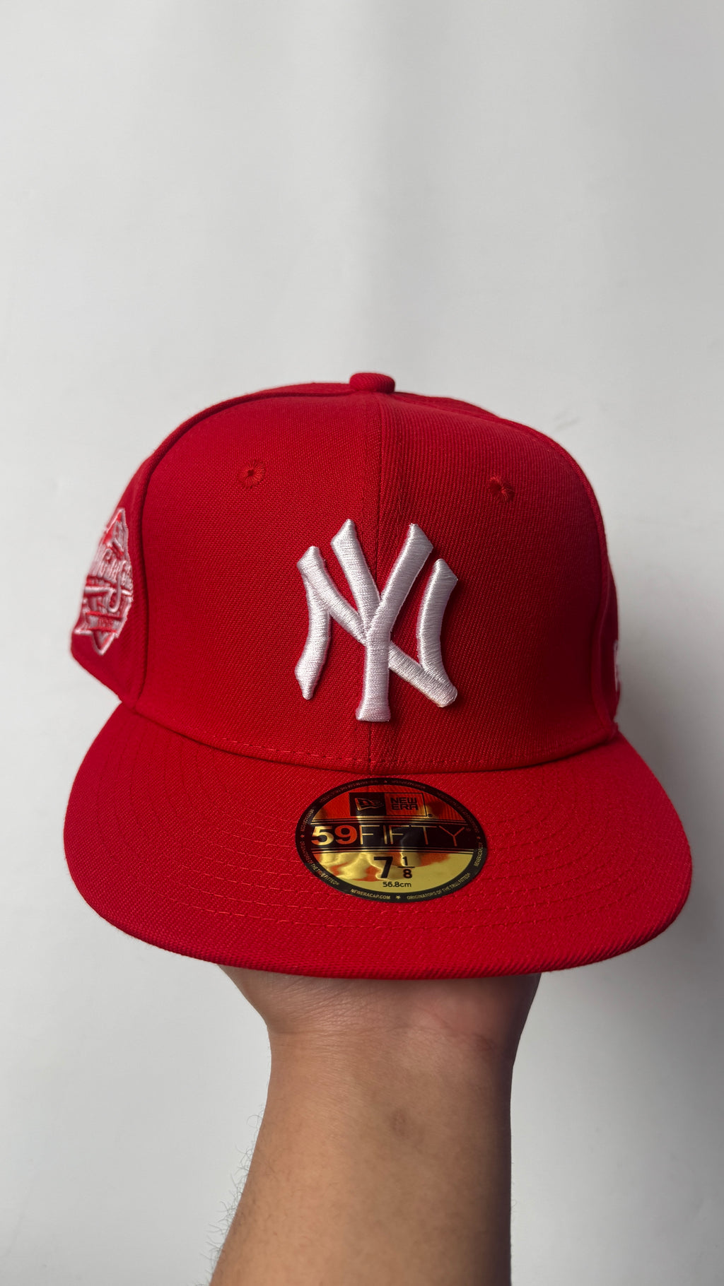 New Era Red “NY” CAP