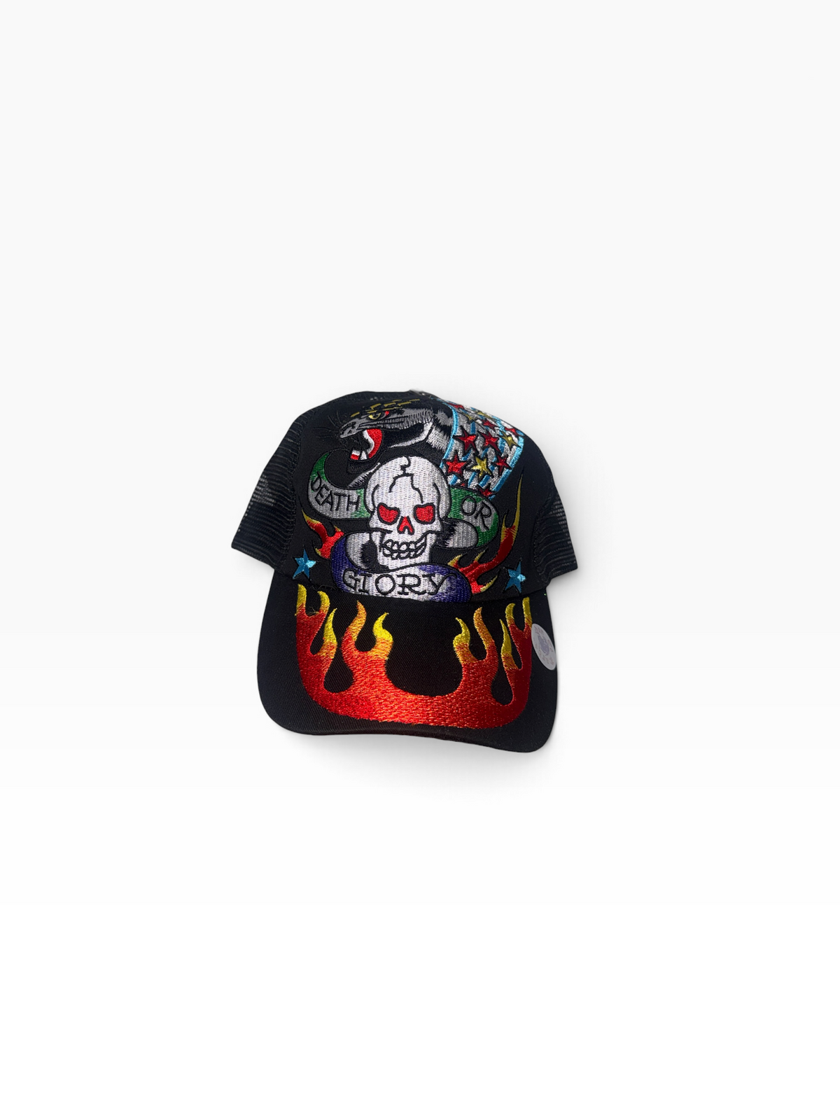 Y2K Ed Hardy “Flamed Skull” Cap