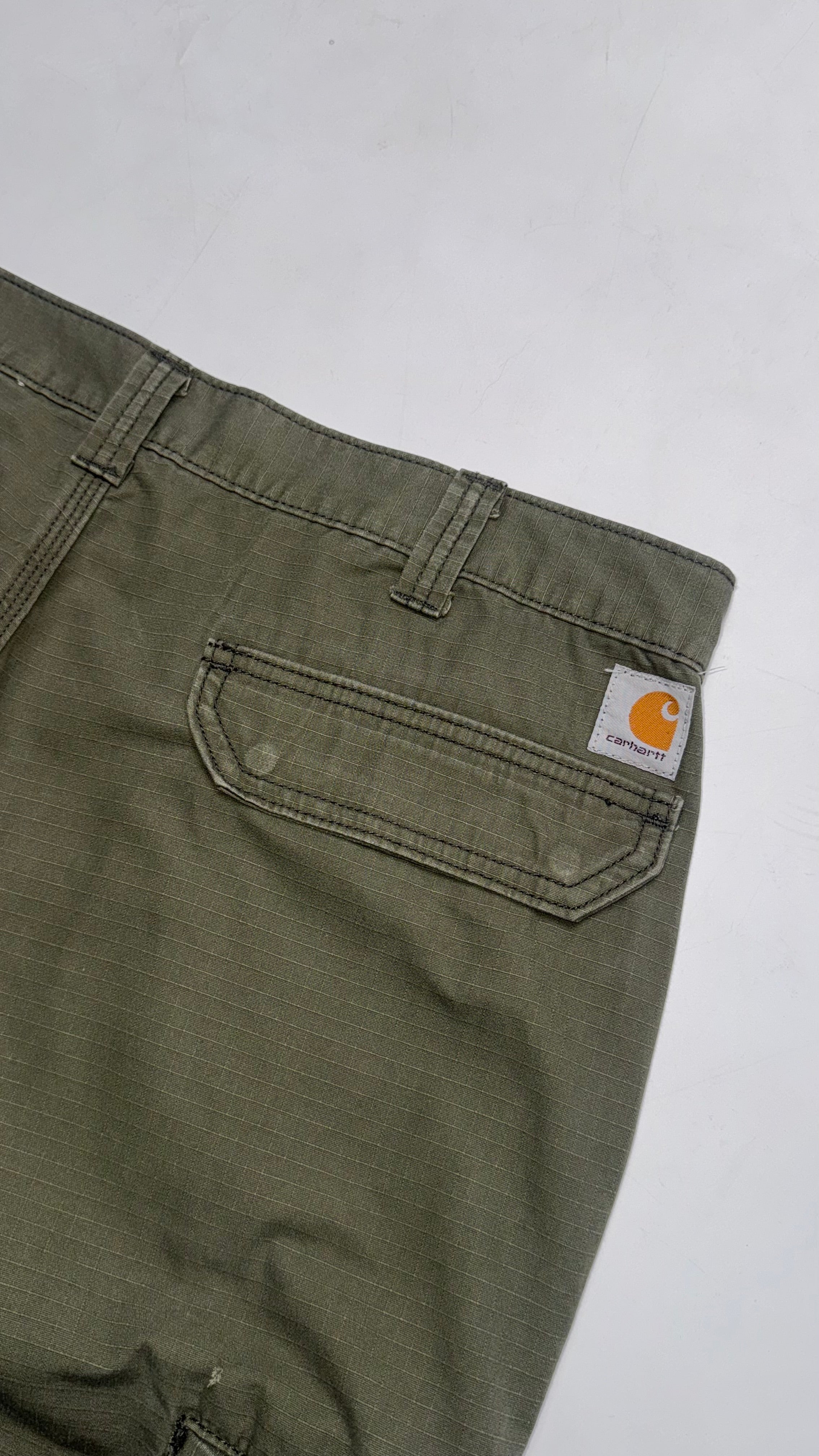 Dark Green Khaki Carhartt Cargo Pants