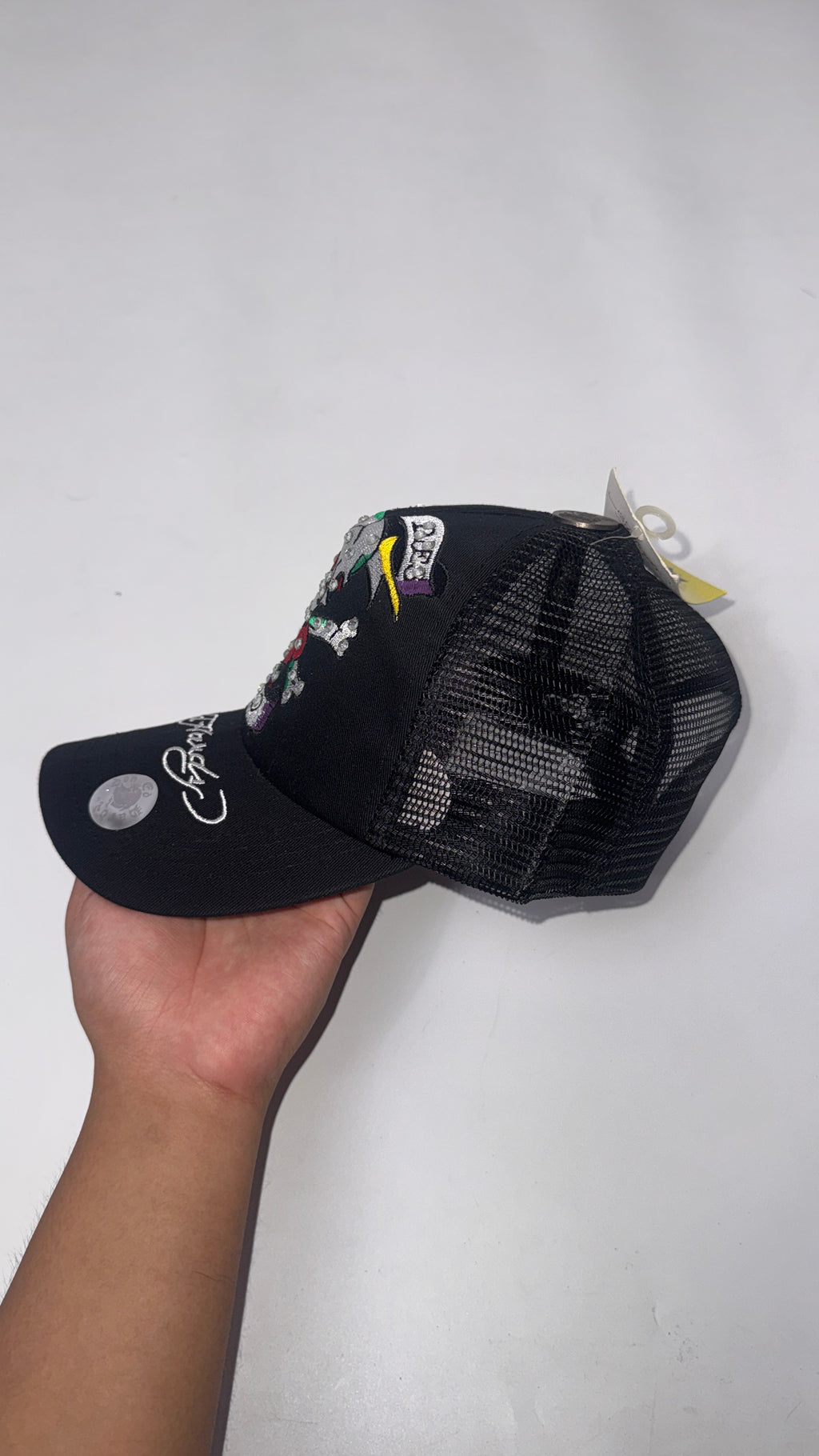 Y2K Ed hardy “Heart Skull” Cap