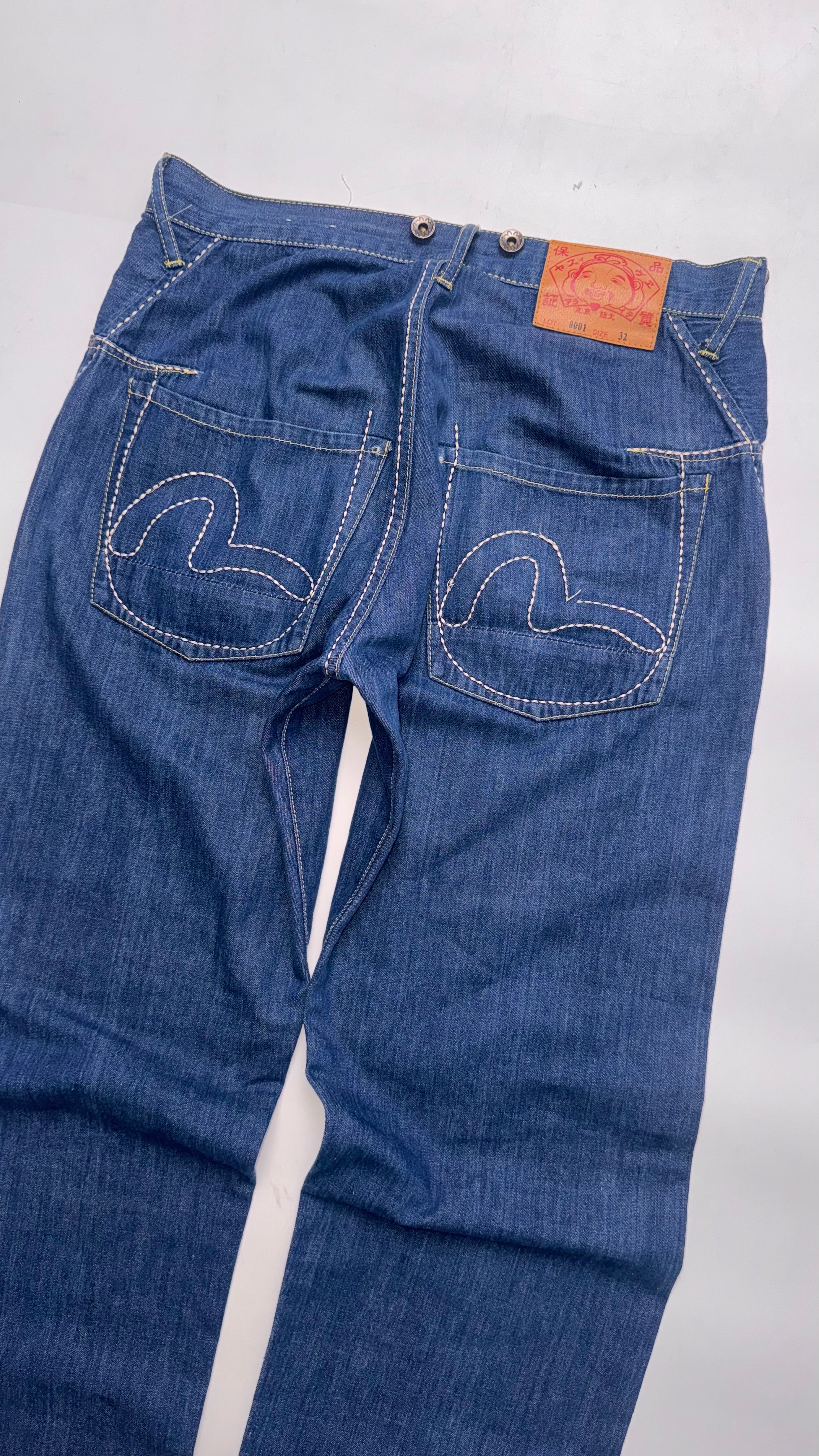 Indigo Evisu Baggy Jeans Lot 2001