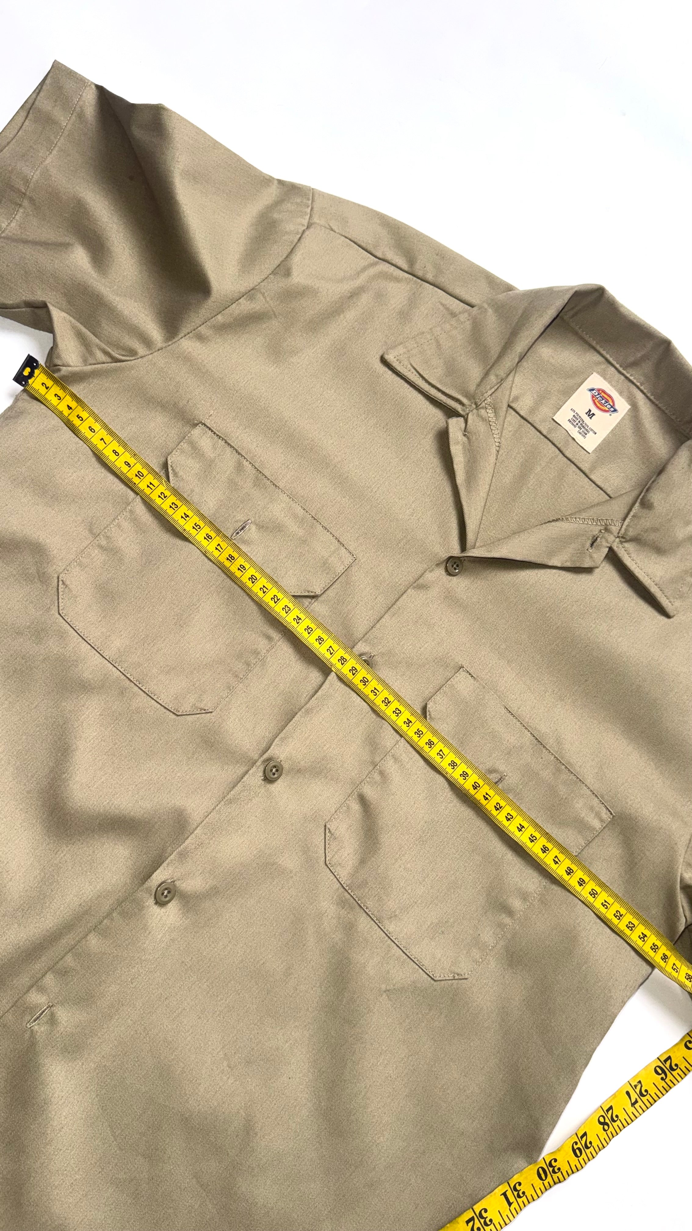 Beige Dickies Button Up Shirt