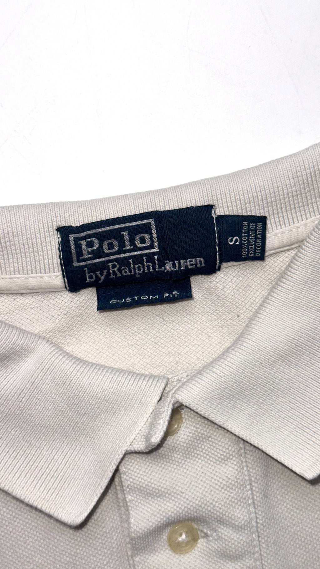 Vintage White/Gold Ralph Lauren Polo shirt