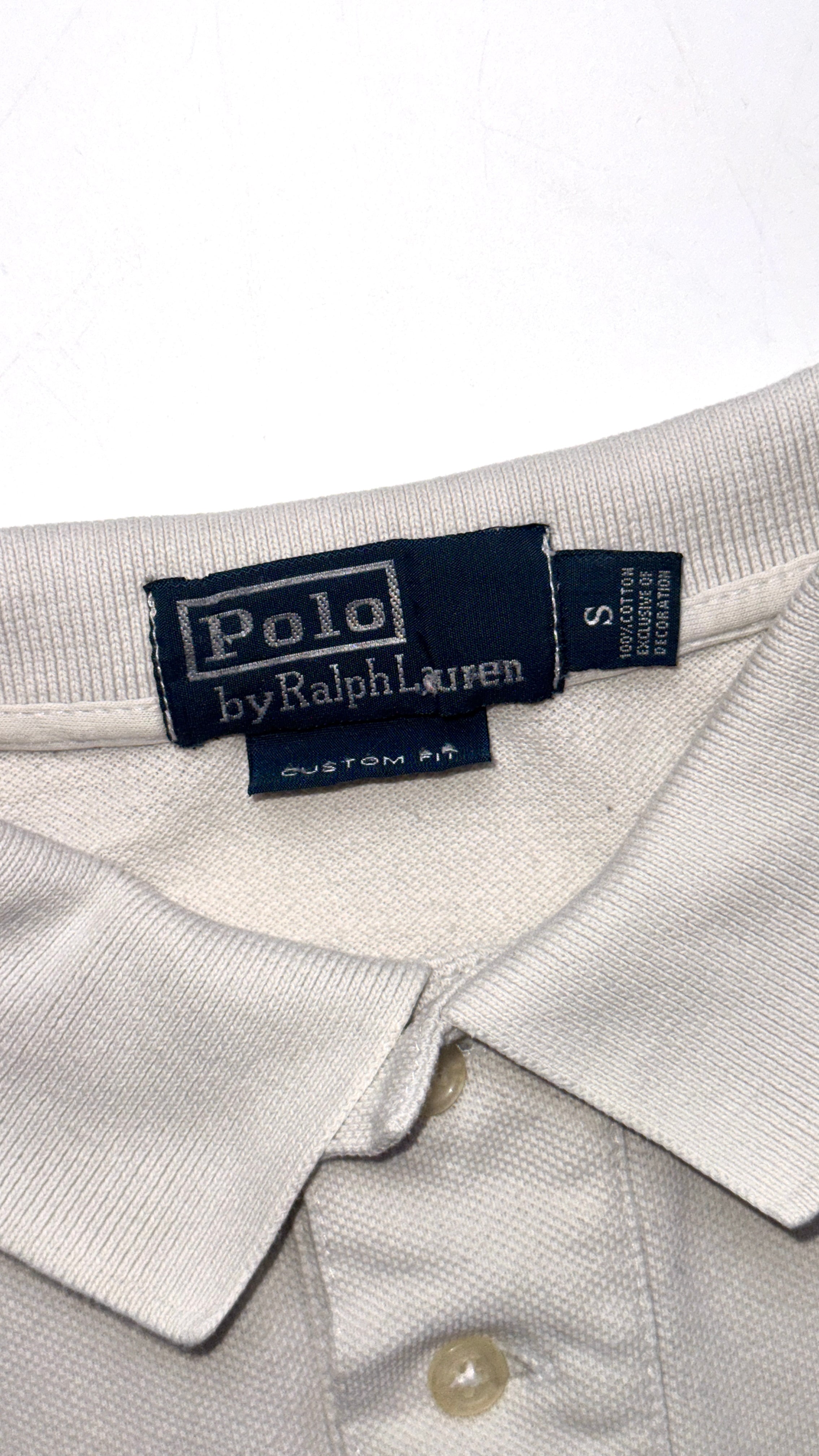 Vintage White/Gold Ralph Lauren Polo shirt