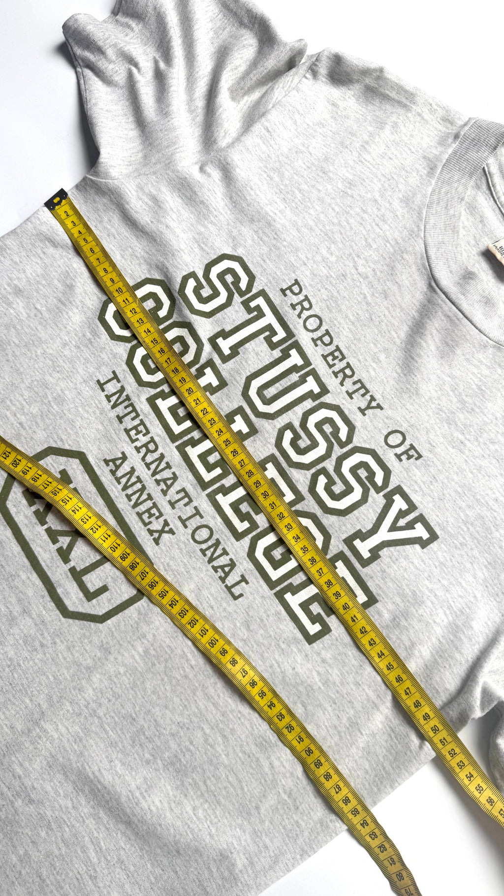 90s Stussy college graphic t shirt