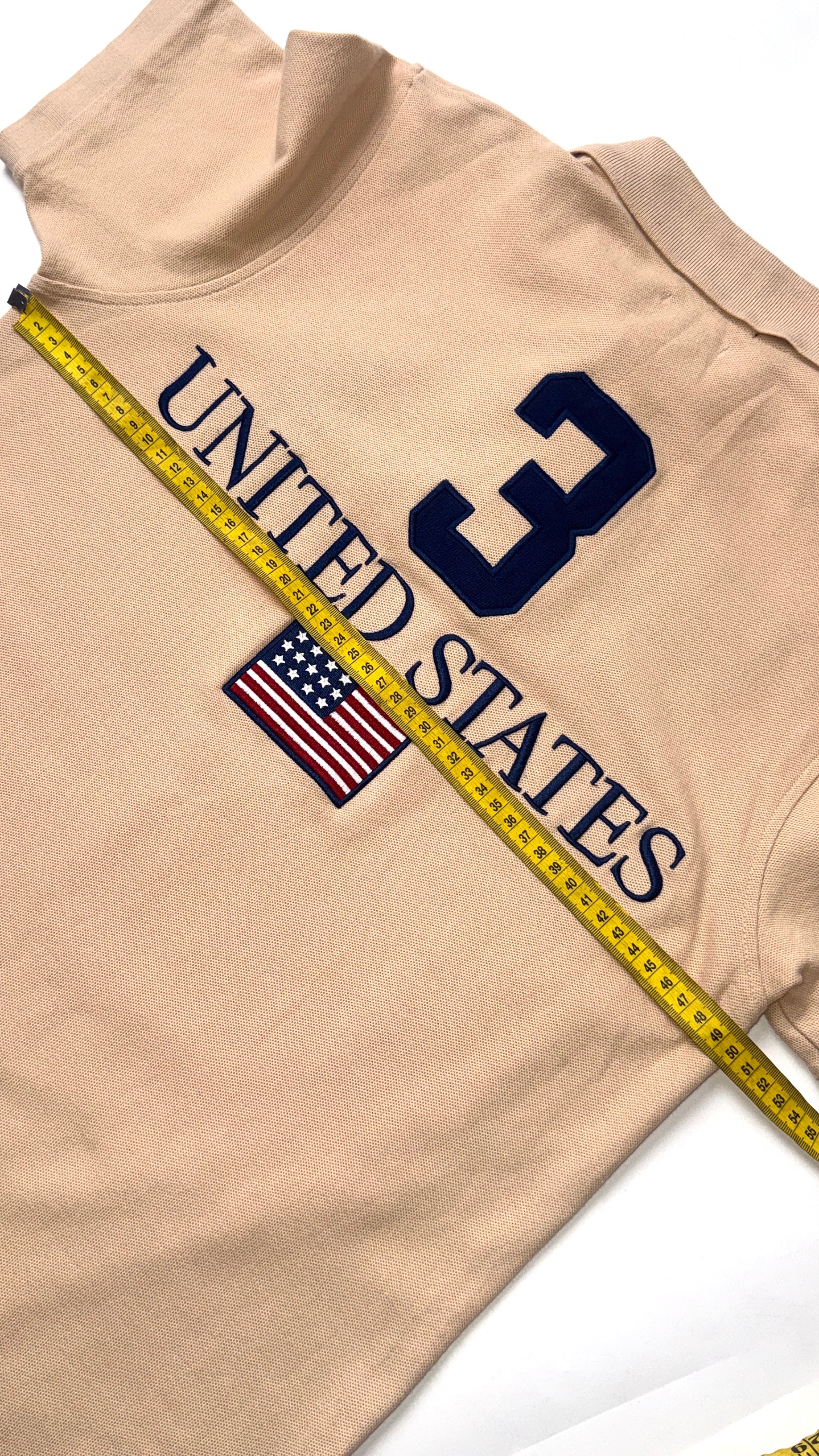 2000s Ralph Lauren Beige “USA” Polo tee