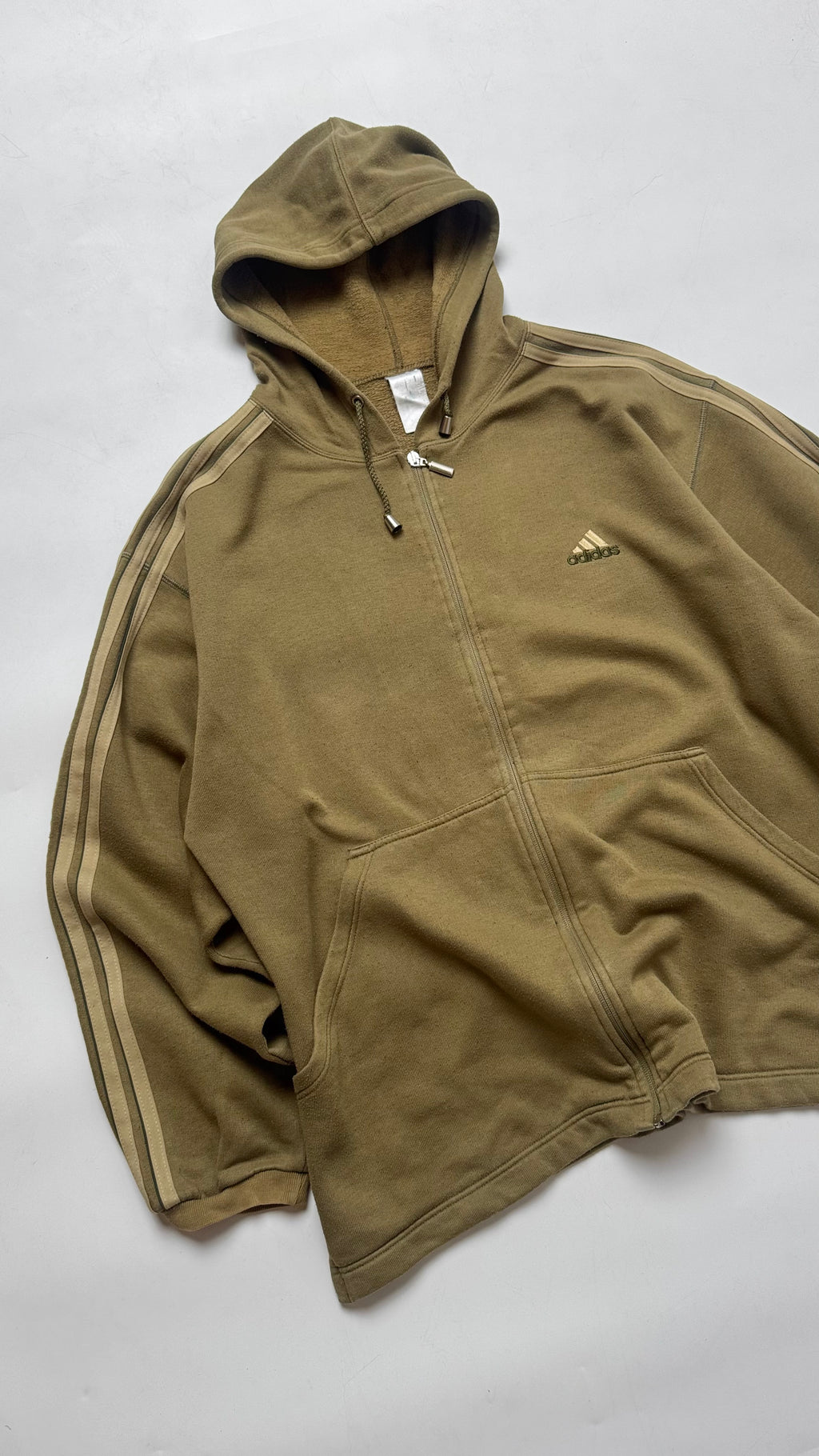 Early 2000s Adidas Khaki Track Jacket