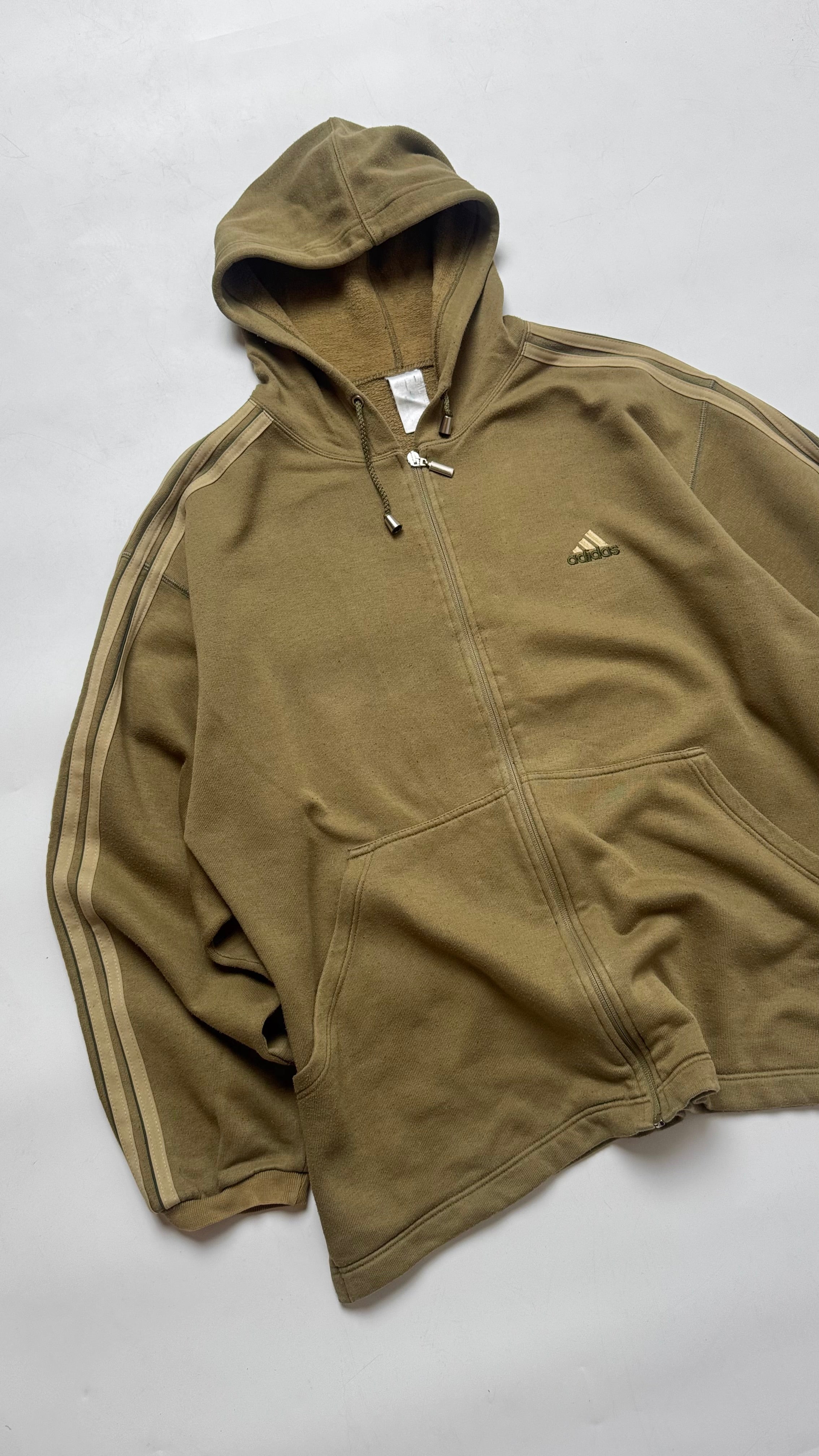 Early 2000s Adidas Khaki Track Jacket