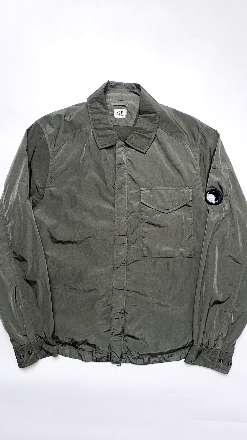 C.P Company Khaki Chrome-R Lightweight Windbreaker Jacket