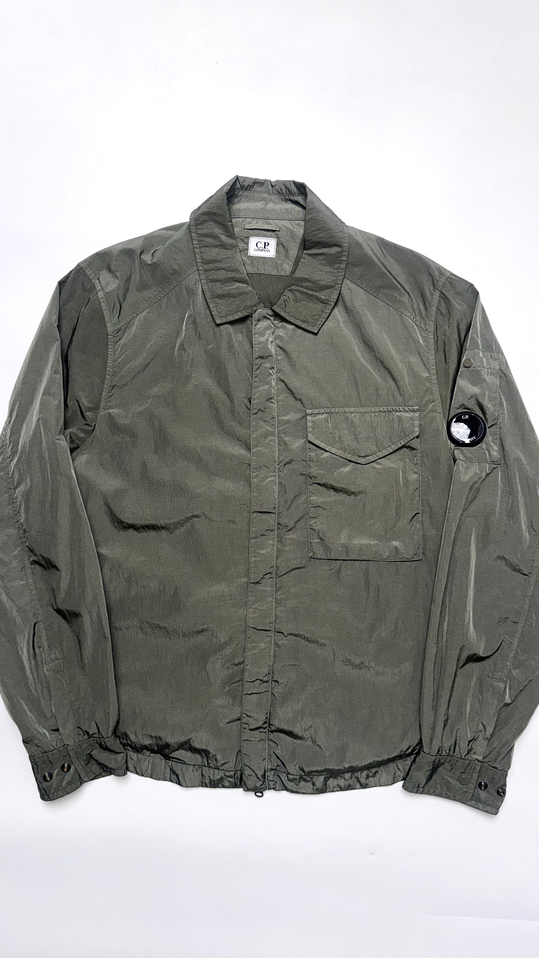 C.P Company Khaki Chrome-R Lightweight Windbreaker Jacket