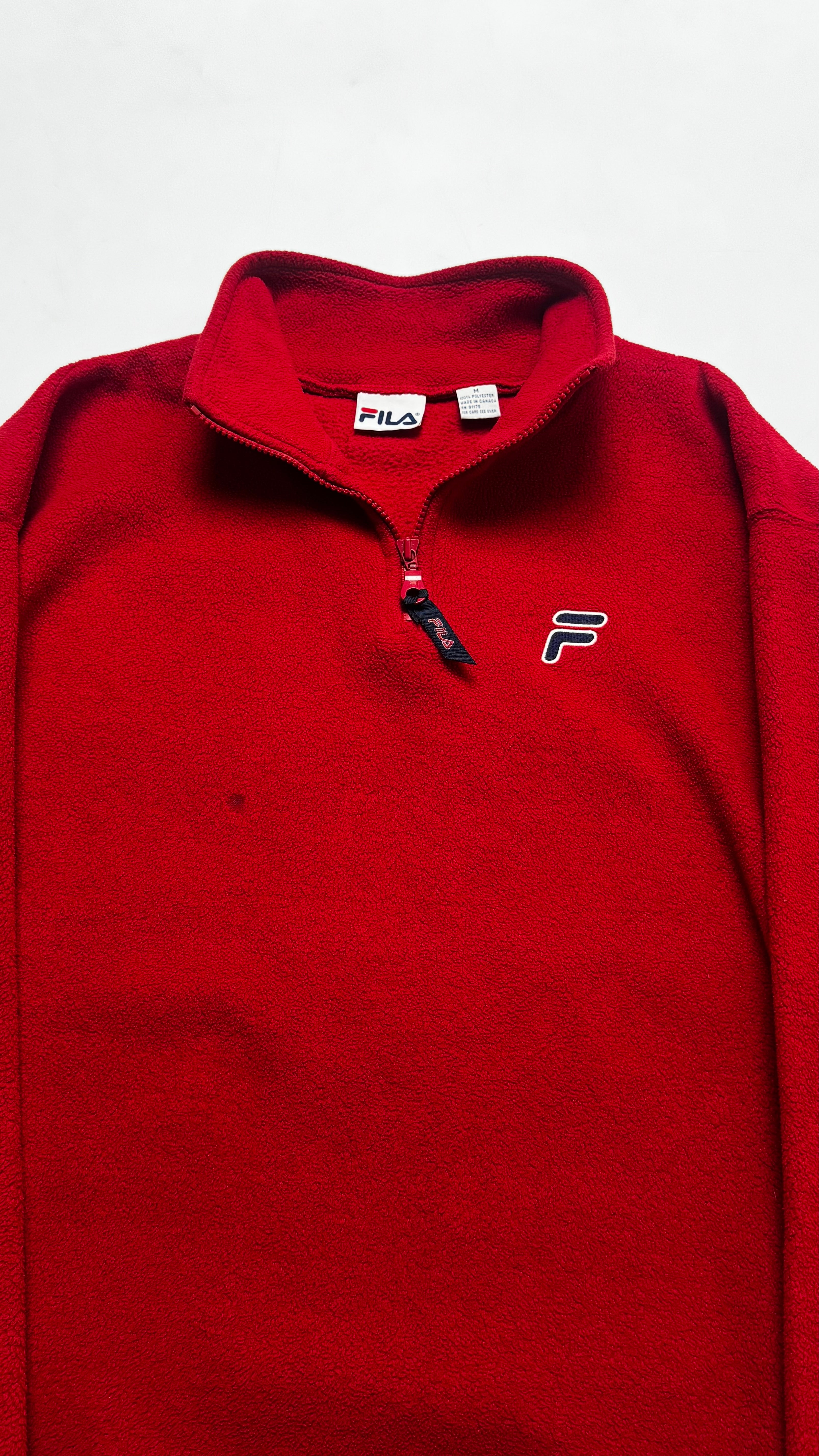 Y2k FILA Red Heavy Fleece