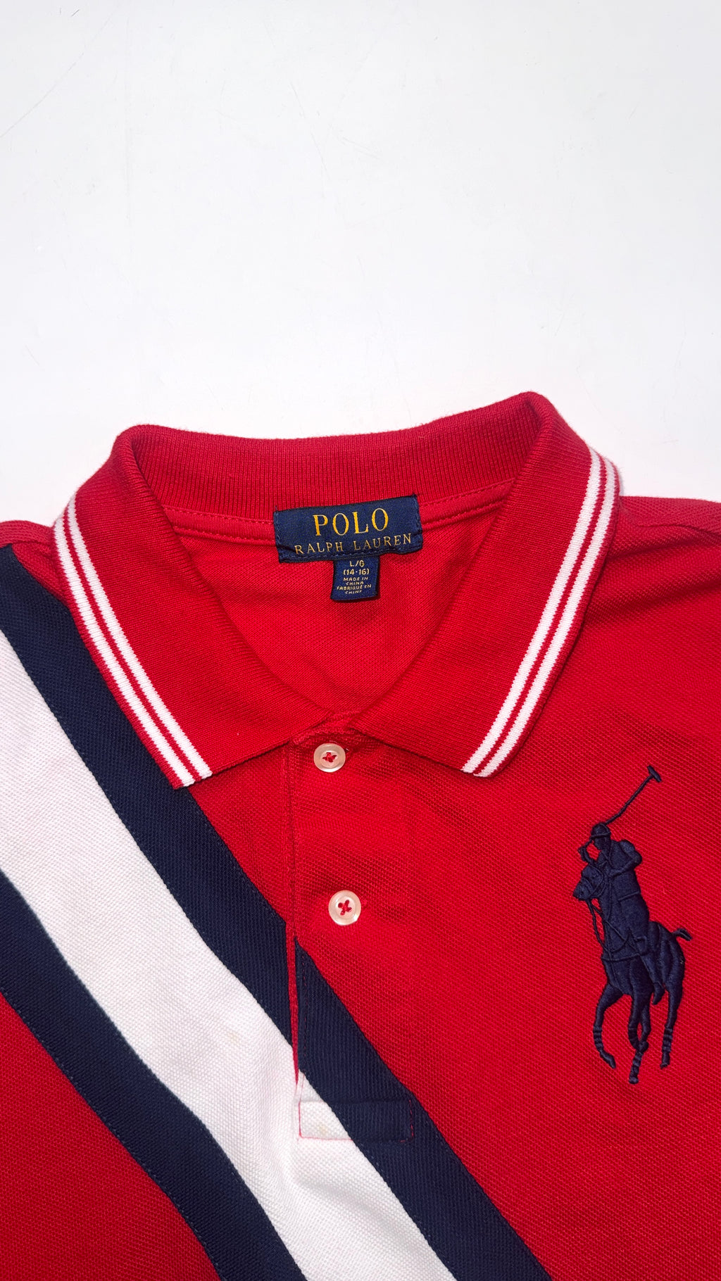 2000s Ralph Lauren Red “USA” Polo Tee