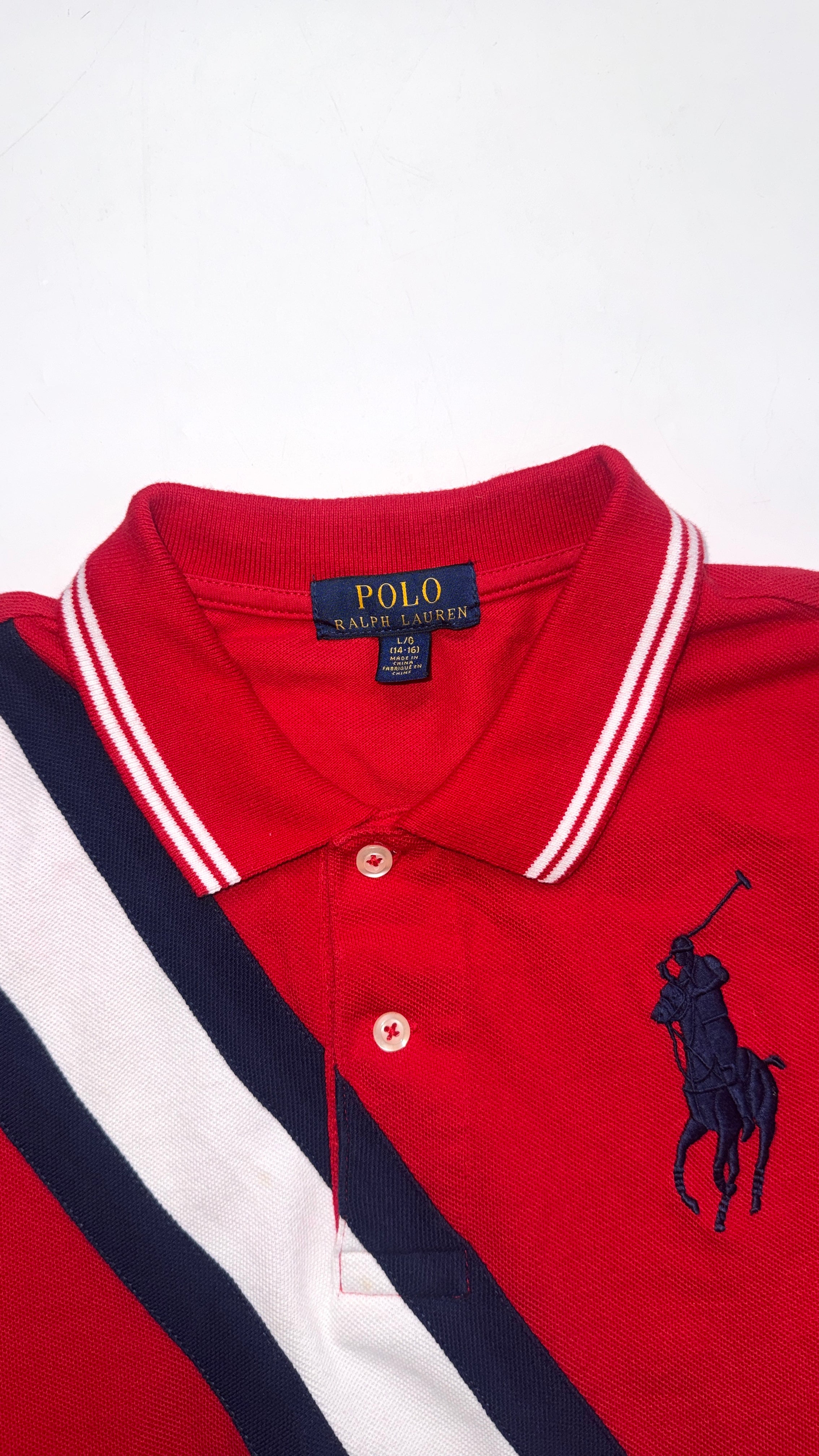 2000s Ralph Lauren Red “USA” Polo Tee