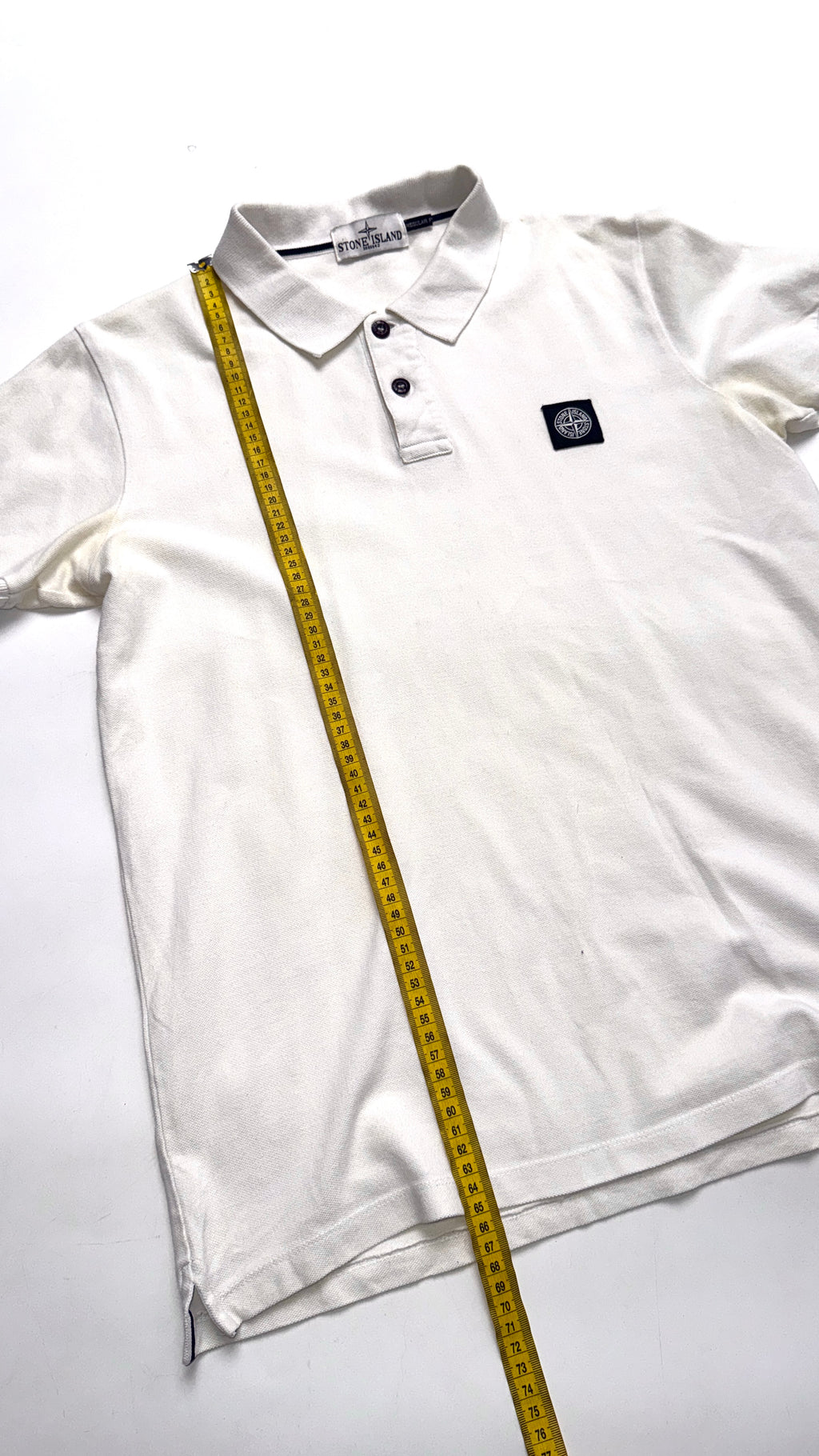 Stone Island White Polo T shirt