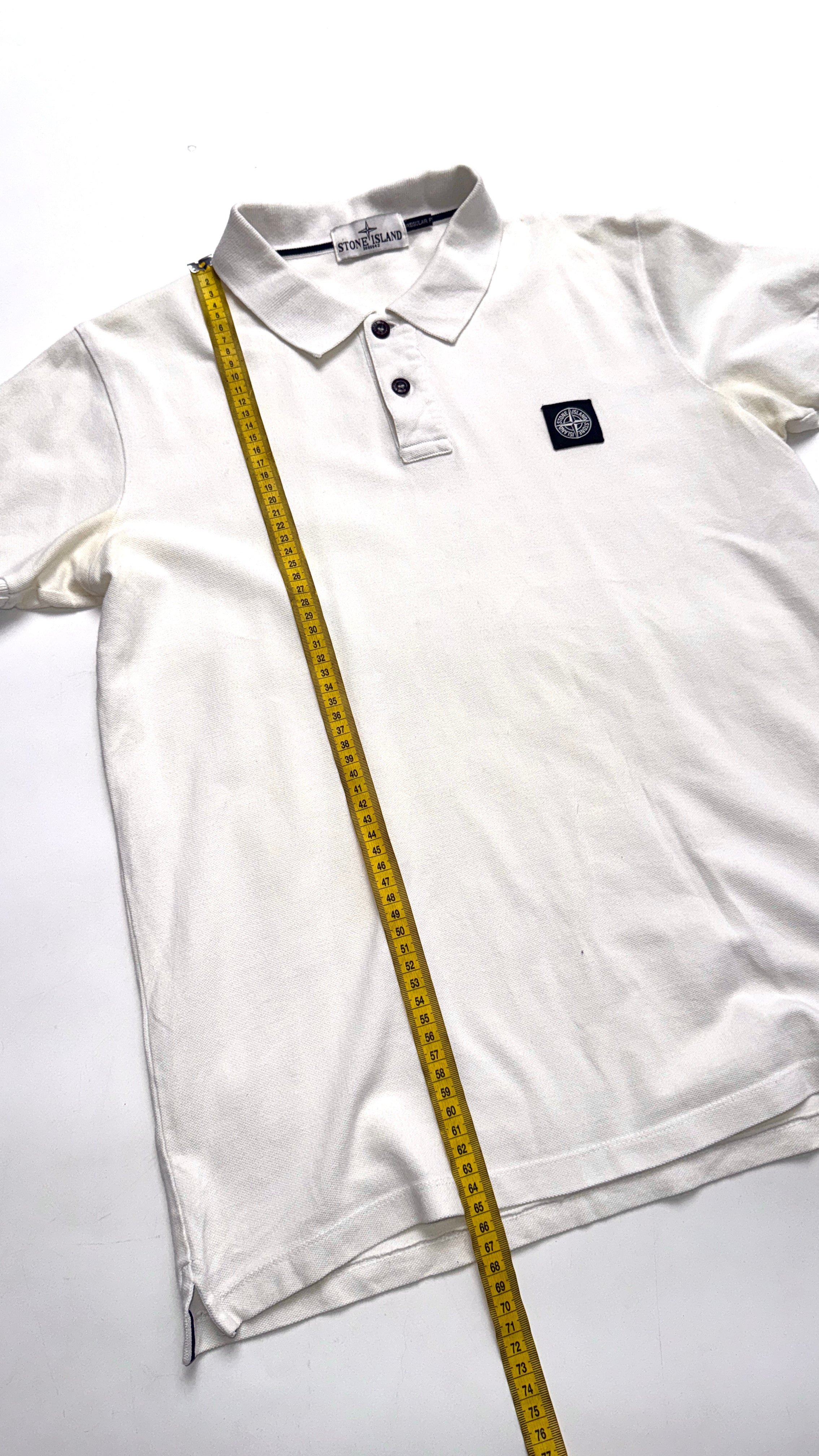 Stone Island White Polo T shirt