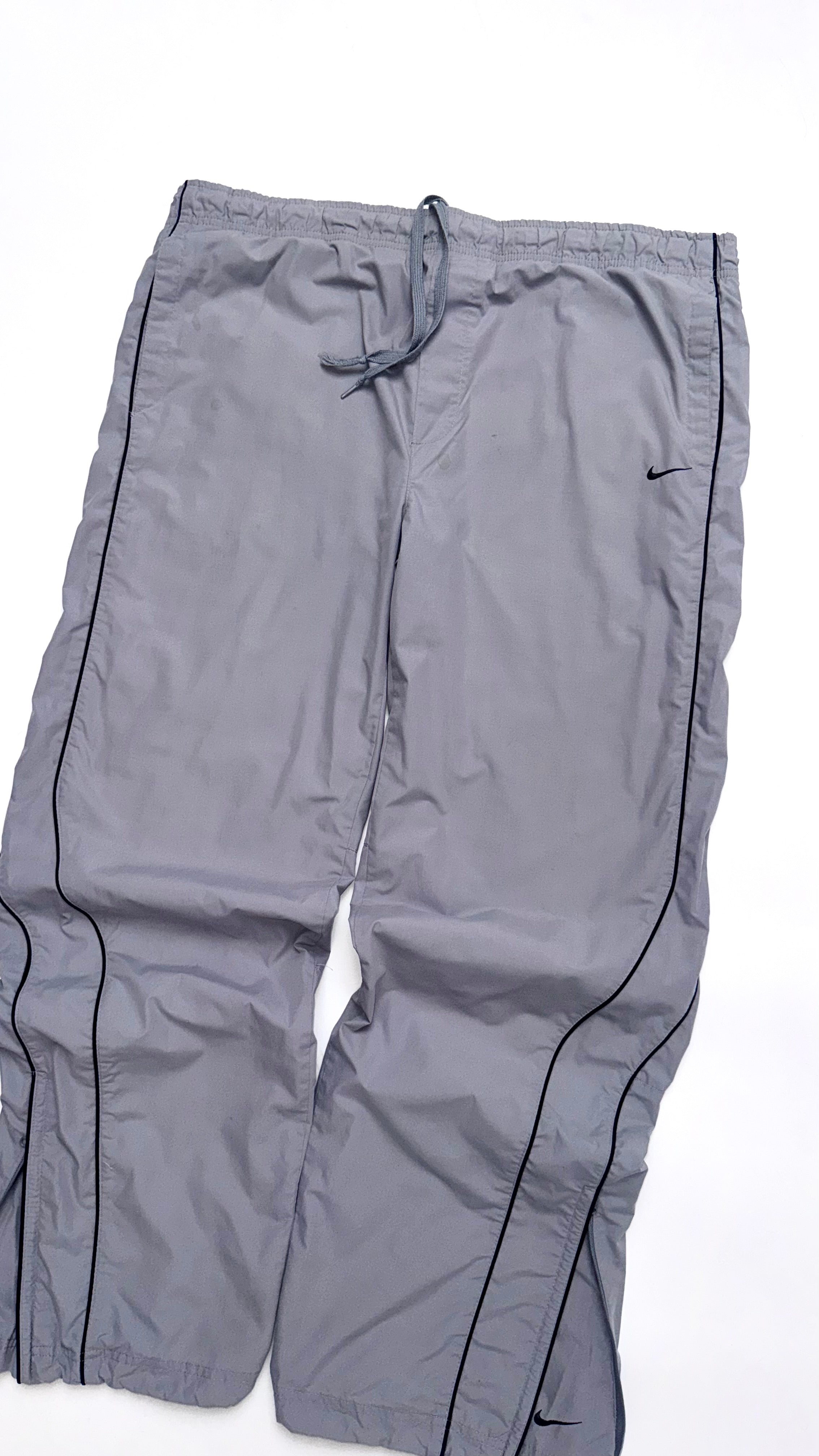 2000s Grey Nike Track Parachute Pants