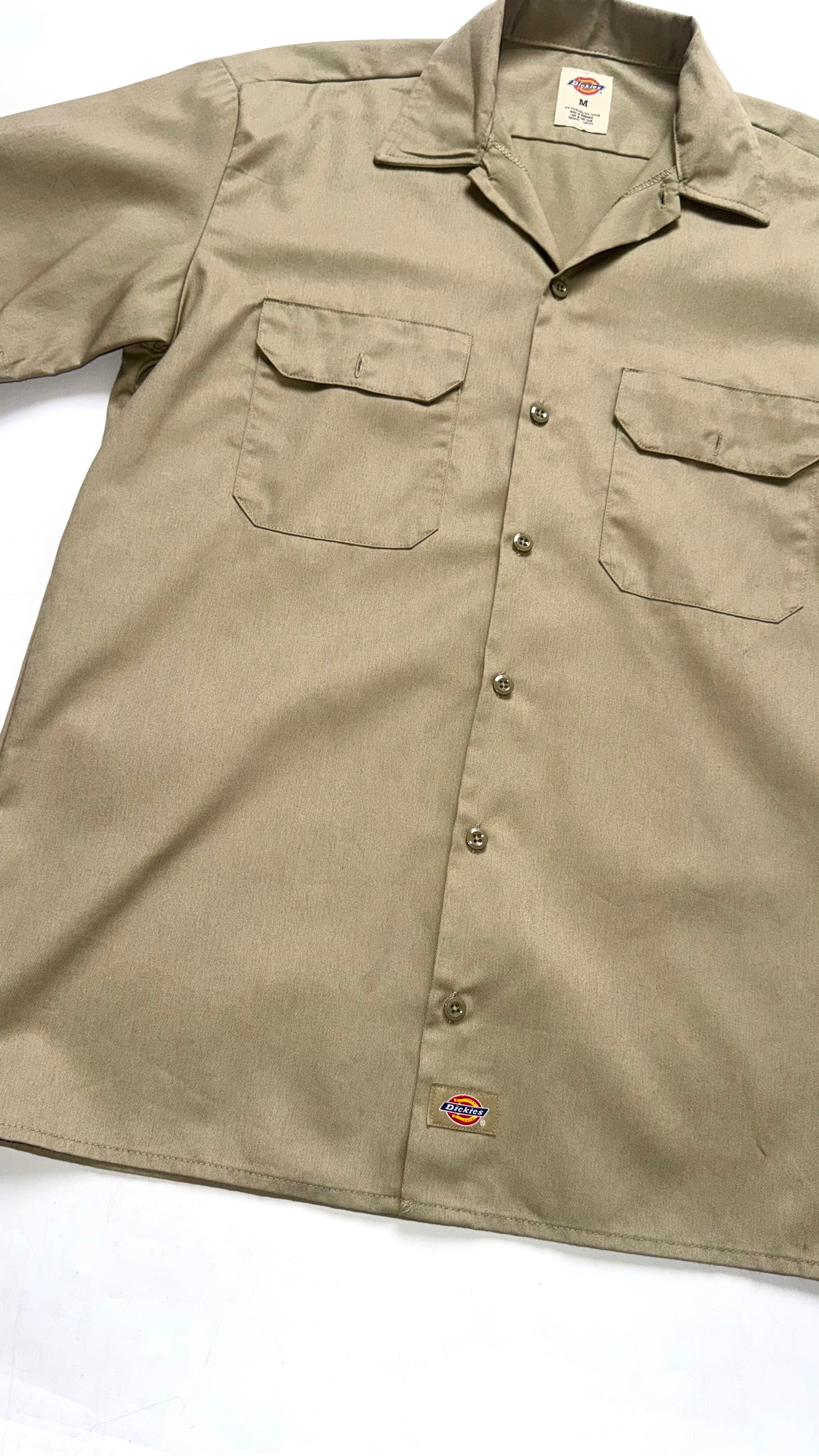 Beige Dickies Button Up Shirt