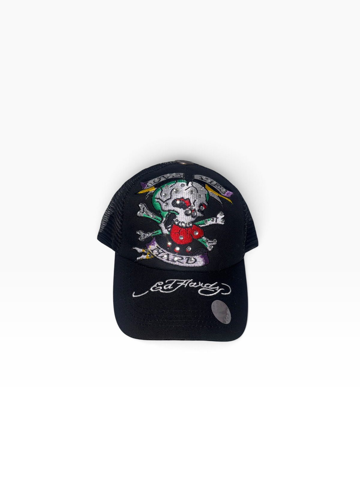 Y2K Ed hardy “Heart Skull” Cap