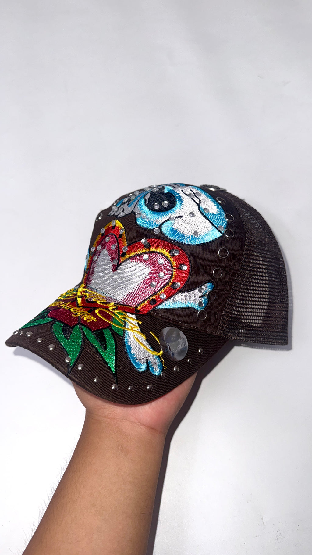 Y2K Ed hardy “Heart Flower” Cap
