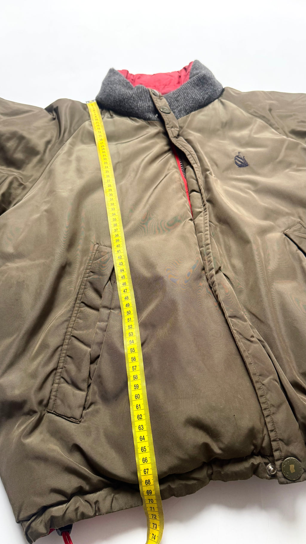 90s Vintage Reversible Nautica Bomber Winter Jacket