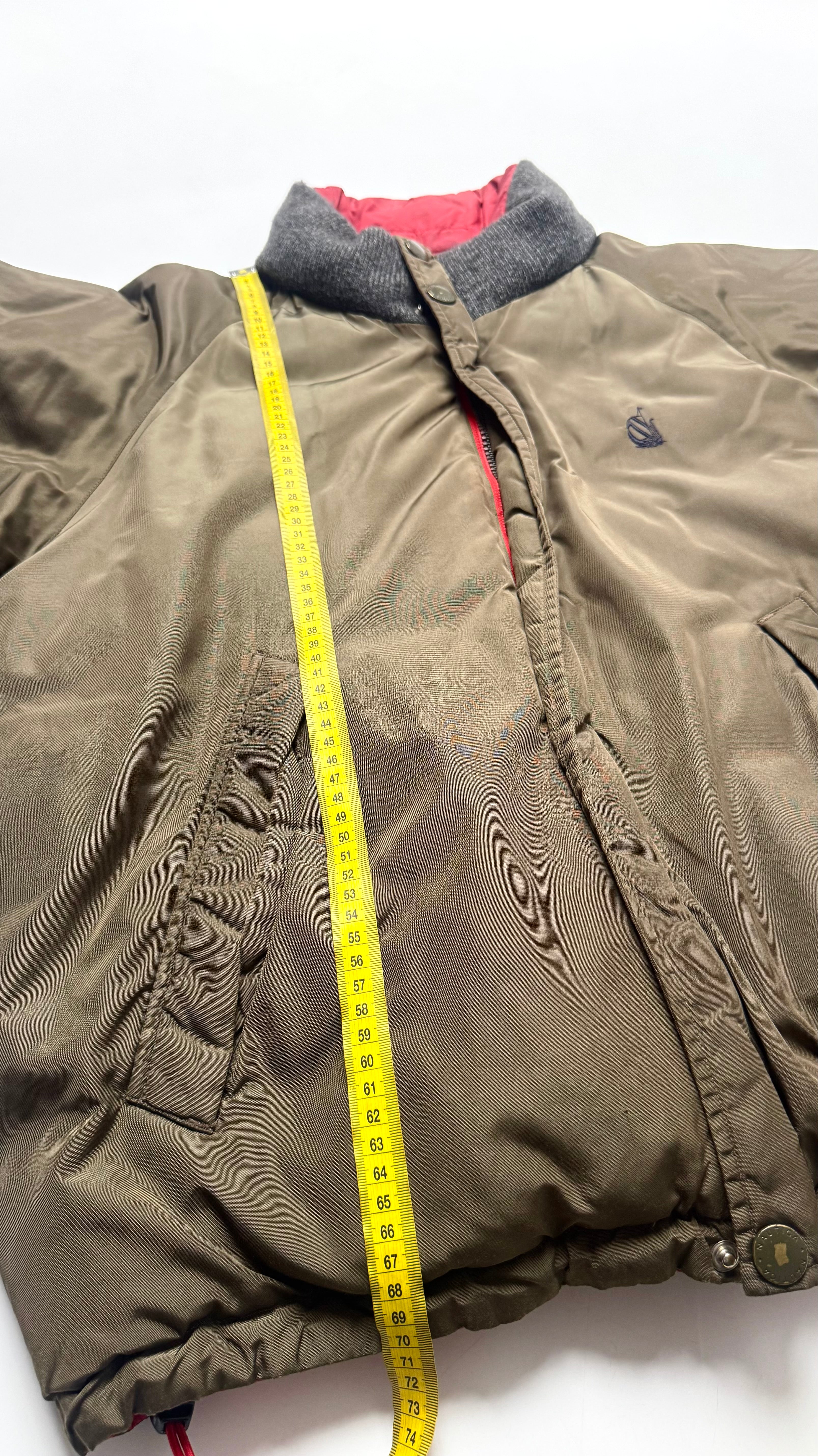 90s Vintage Reversible Nautica Bomber Winter Jacket