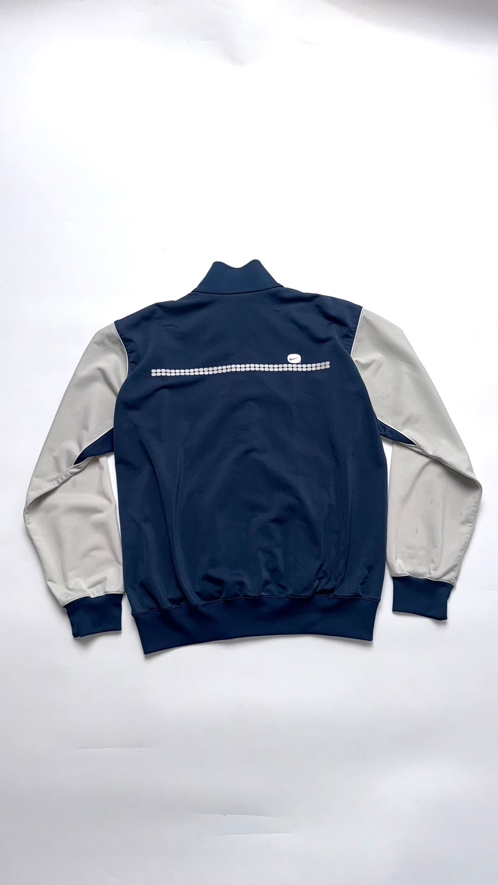 2000s Nike Light Grey/Blue Track Jacket