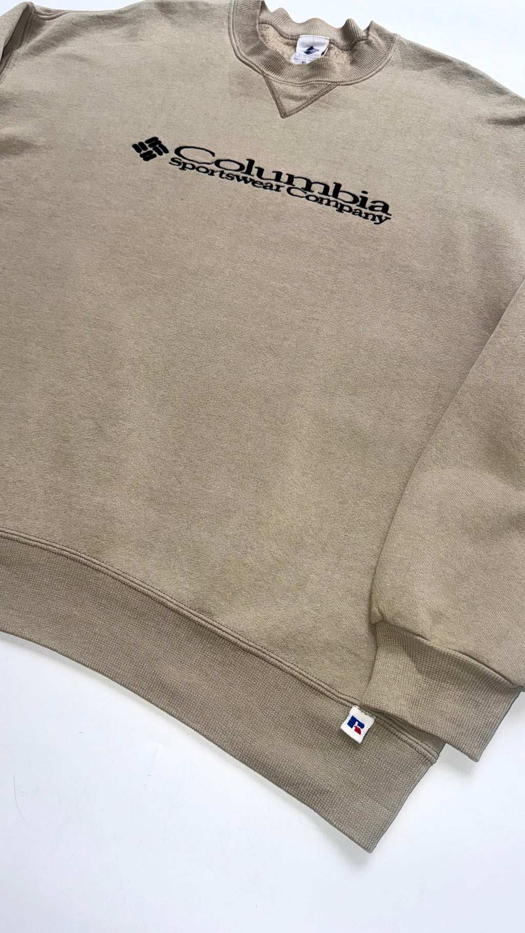 90s Columbia Beige Crewneck