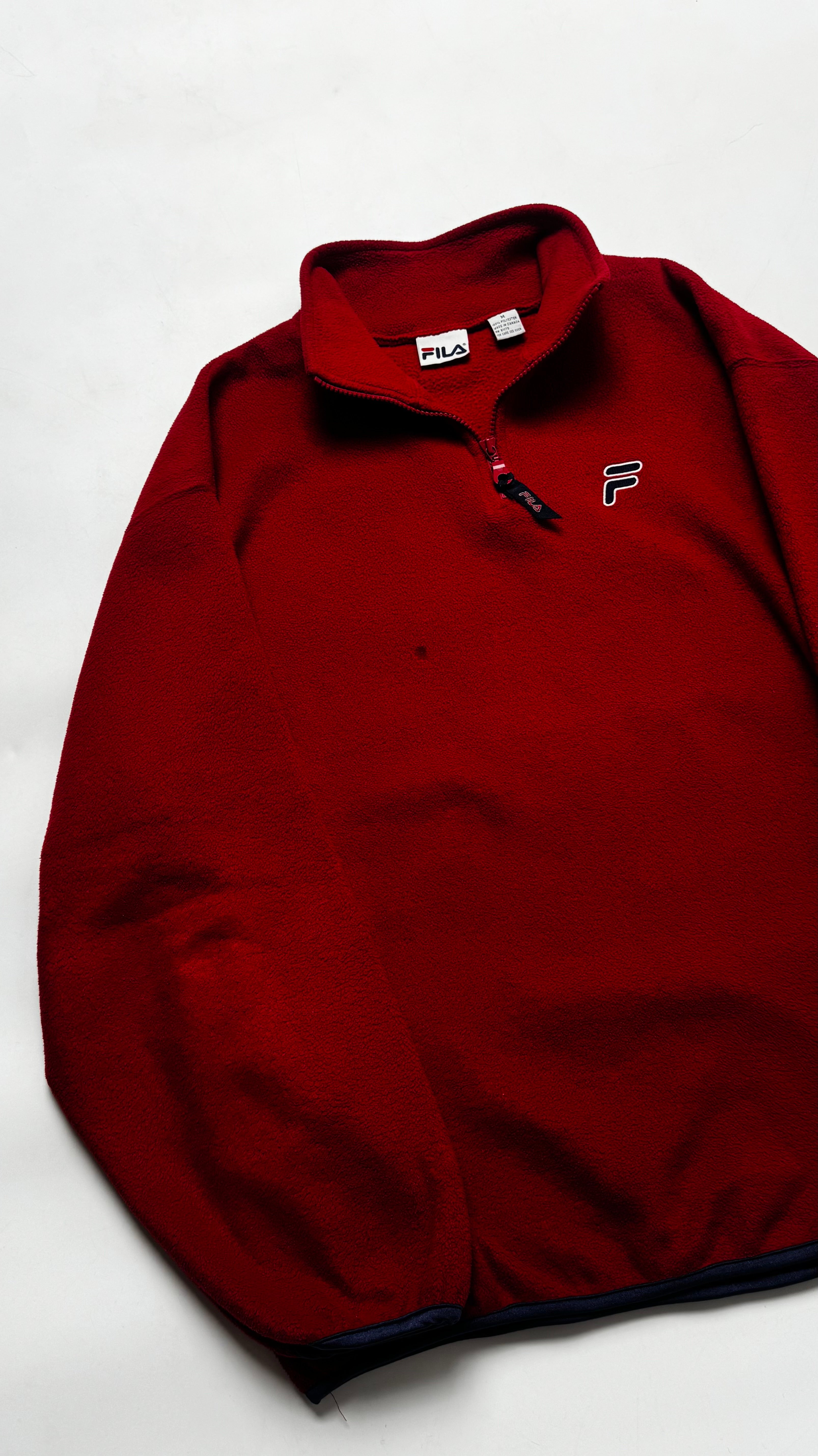 Y2k FILA Red Heavy Fleece
