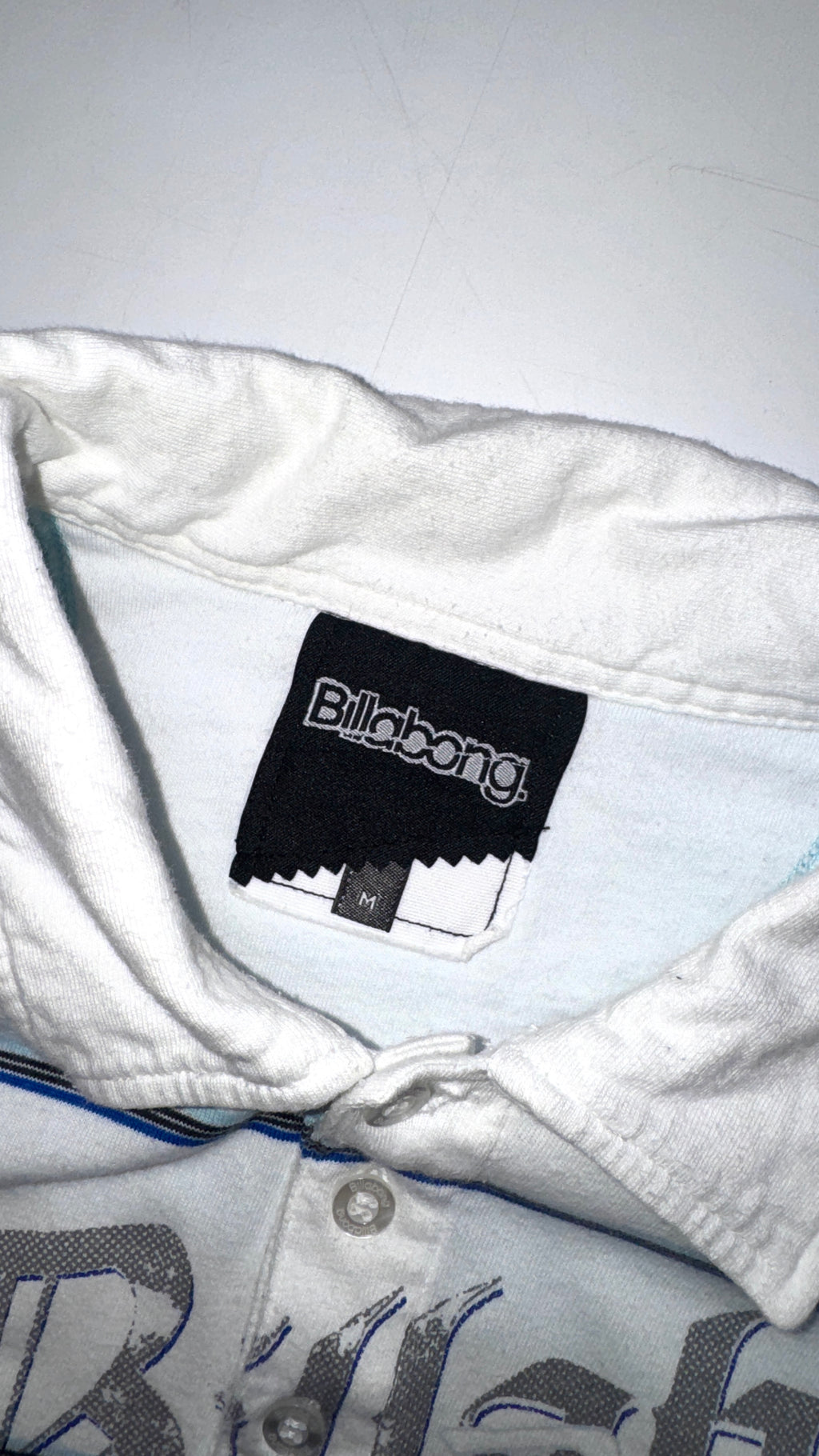 Y2k Billabong Striped Polo T Shirt